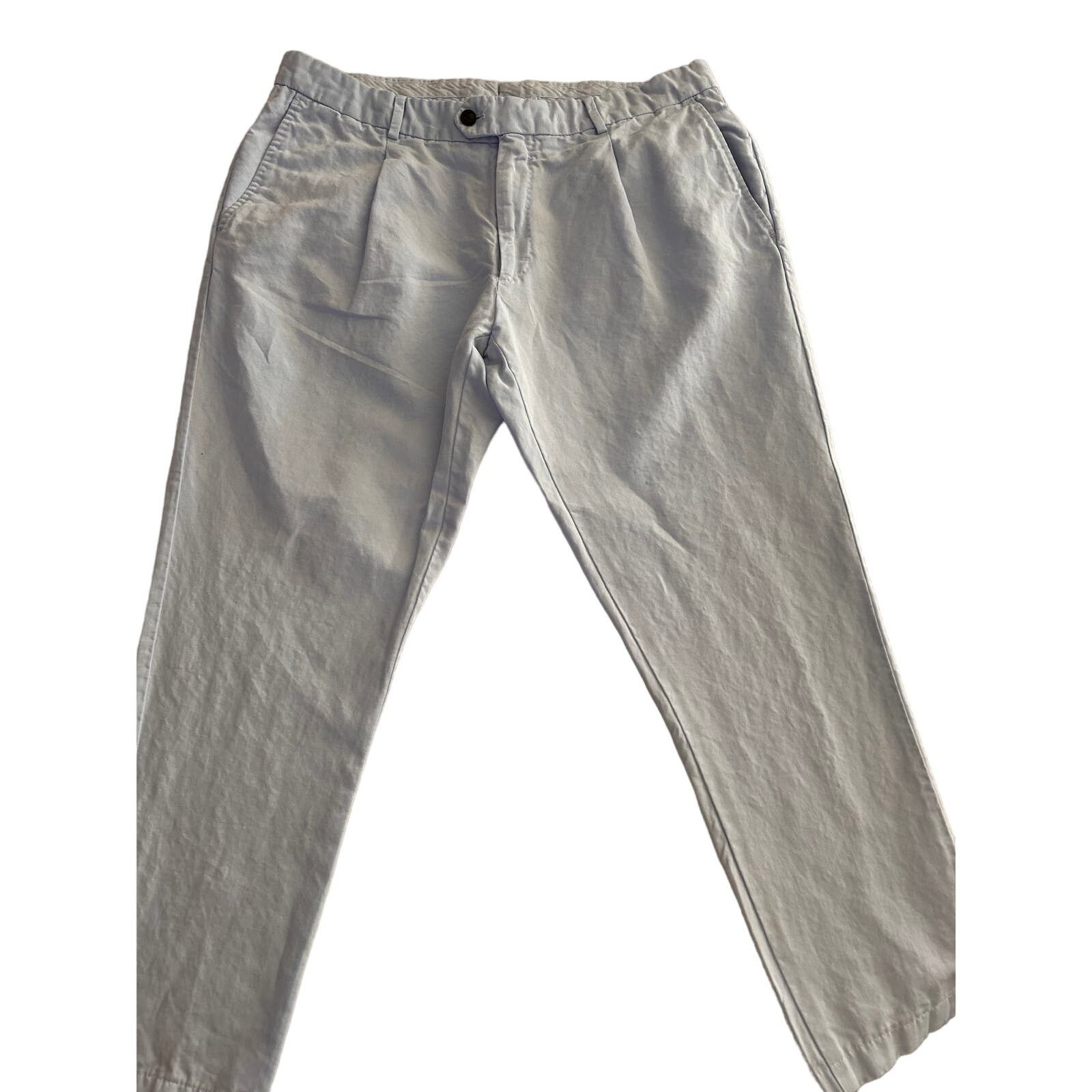 Suitsupply Suit Supply 38 X 27 Cotton/Linen Tessuti Sondrio men's pants Size US 38 / EU 54 - 1 Thumbnail