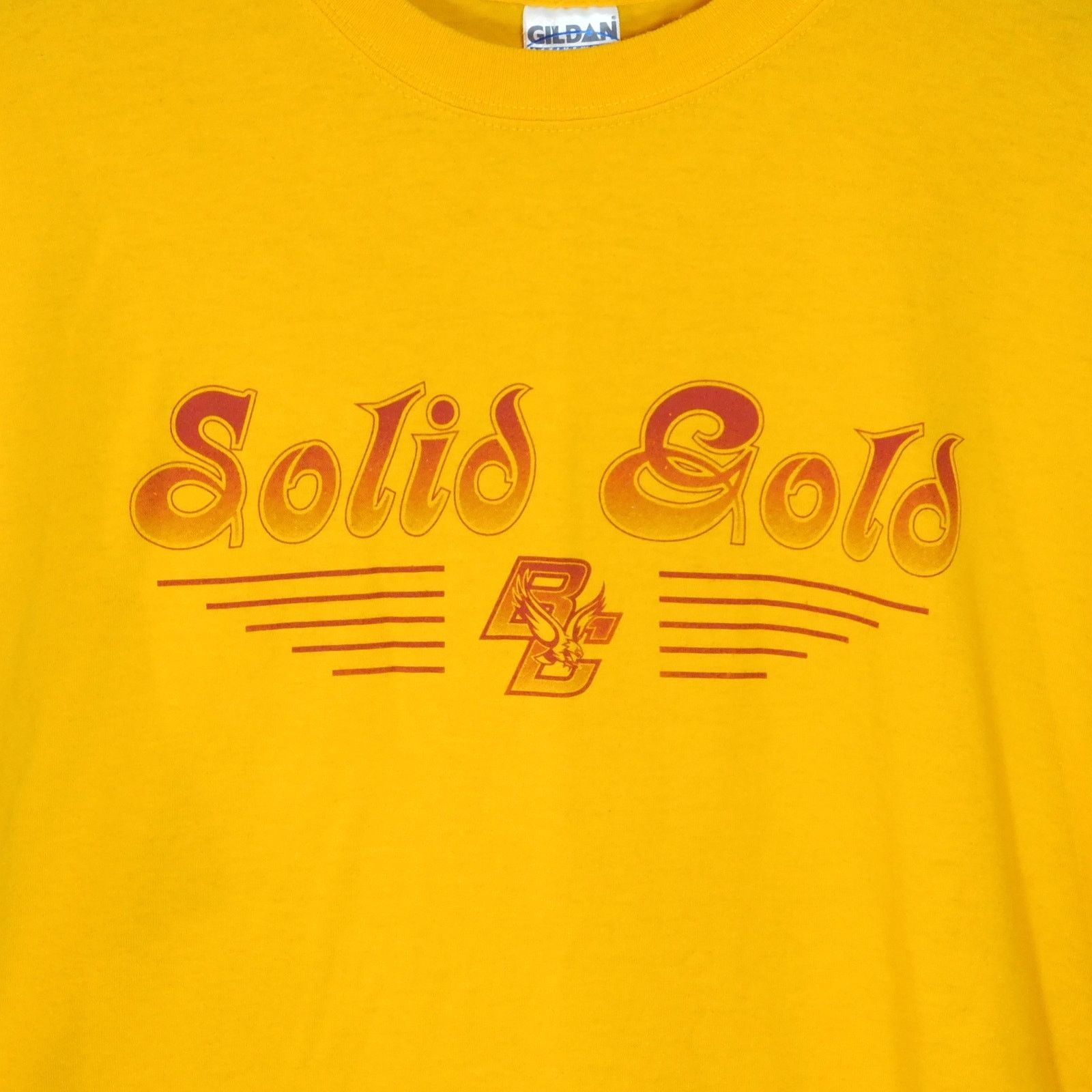 Gildan Y2K Boston College Eagles Solid Gold T Shirt Size XL Pontiac Size US XL / EU 56 / 4 - 4 Thumbnail