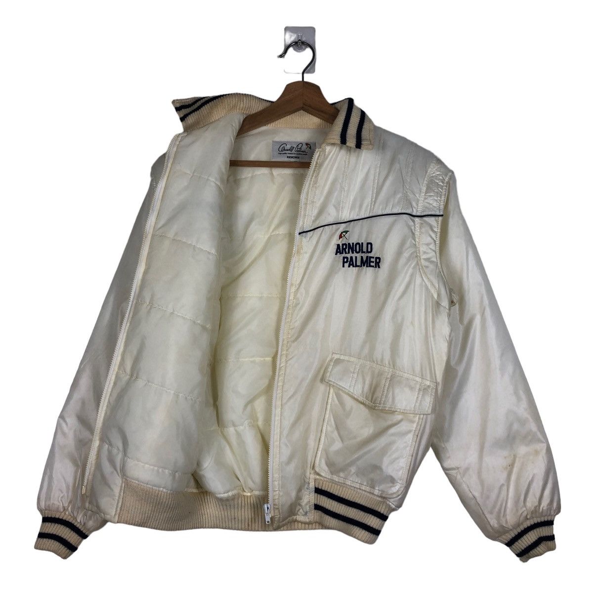 Japanese Brand 🔥90’s Vintage Bomber Jacket Quilted Arnold Palmer Japan Size US M / EU 48-50 / 2 - 9 Thumbnail