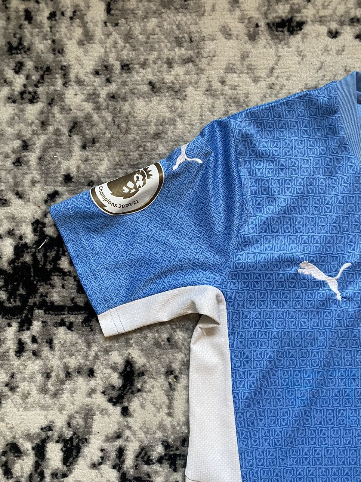 Puma × Vintage Manchester City De Bruyne Jersey Puma Blockcore First Kit Size US S / EU 44-46 / 1 - 7 Thumbnail