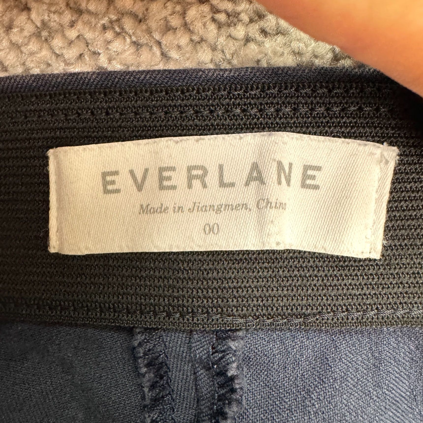 Everlane VINTAGE Everlane Blue Cotton Blend Straight Leg Pants Women’s Size 00 High Rise Casual Workwear Size 24" / US 00 / IT 34 - 5 Thumbnail