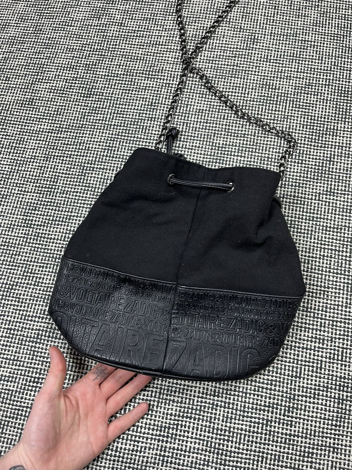 Zadig & Voltaire Zadig & Voltaire big logo barrel bag crossbody chain Size ONE SIZE - 3 Thumbnail