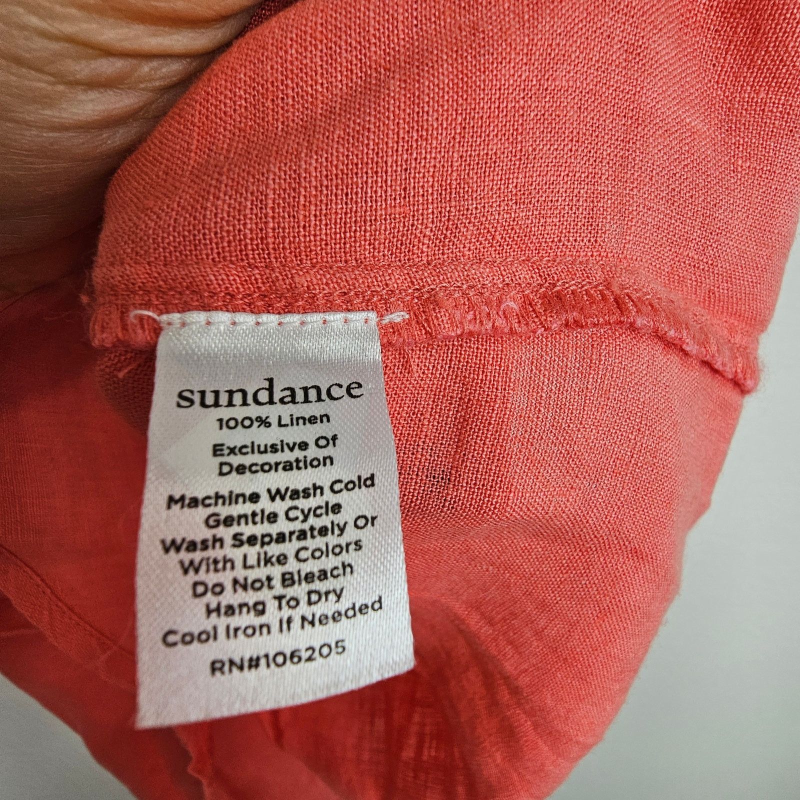 Sundry Sundance Womens Classic Tales 100% Linen Shirt Size S Coral Size S / US 4 / IT 40 - 8 Thumbnail