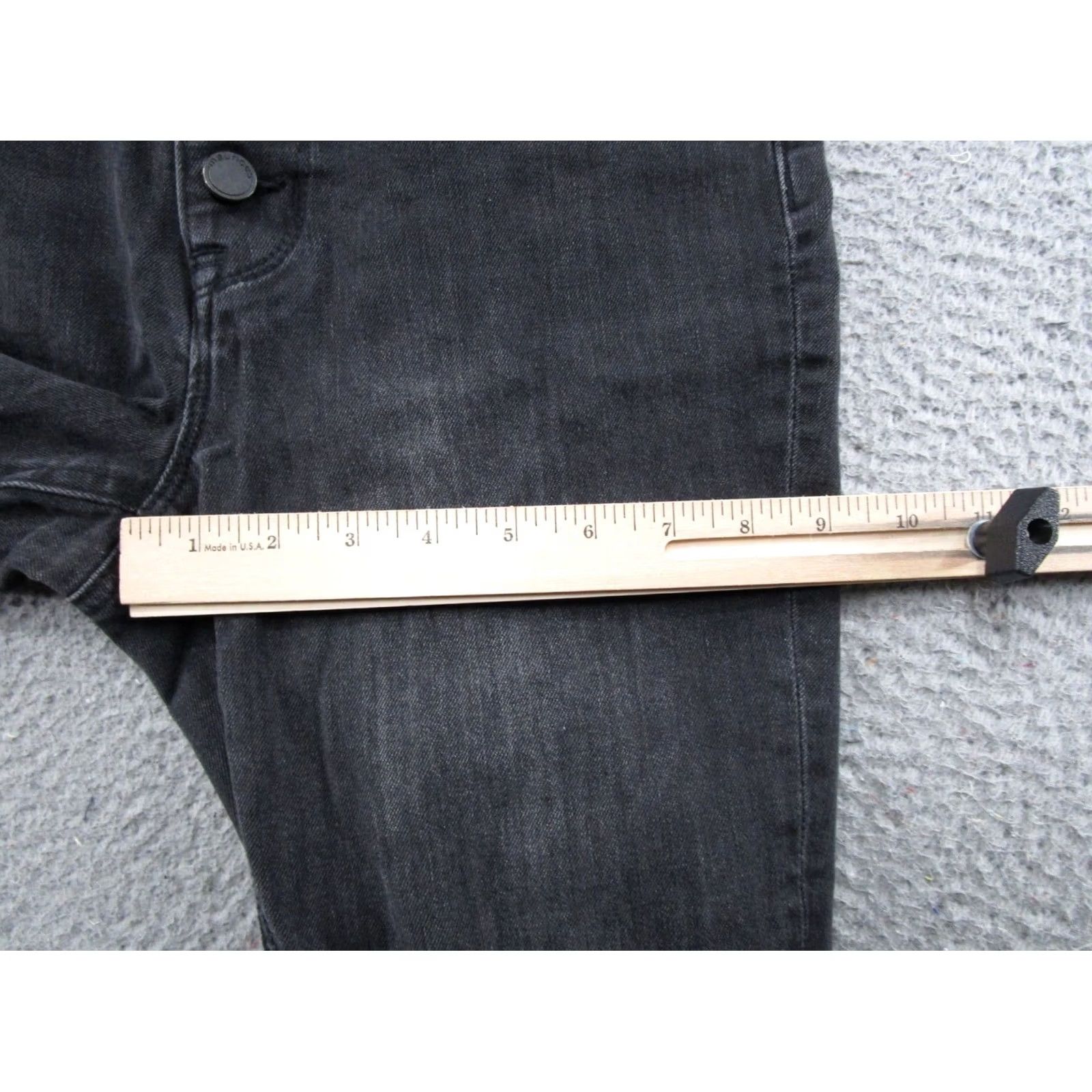 Vintage Maurices M Jeans Womens High Rise Button Fly Stretch Denim Jeans Black Size M Skinny Jean Regular Pocket 5-Pocket Size 32" / US 10 / IT 46 - 7 Thumbnail