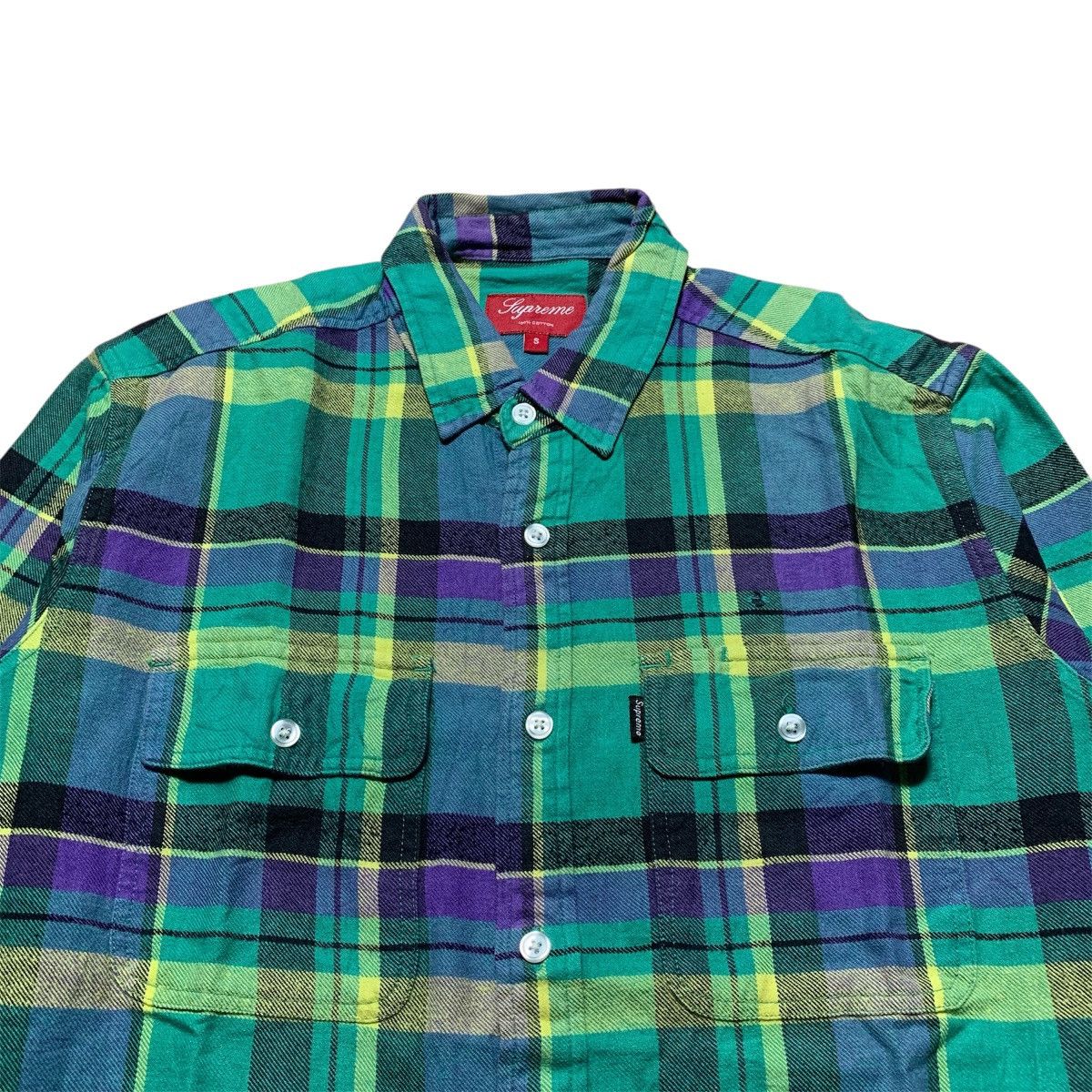 Supreme Supreme Flannel Shirt Double Pocket Button Up Size US S / EU 44-46 / 1 - 4 Thumbnail