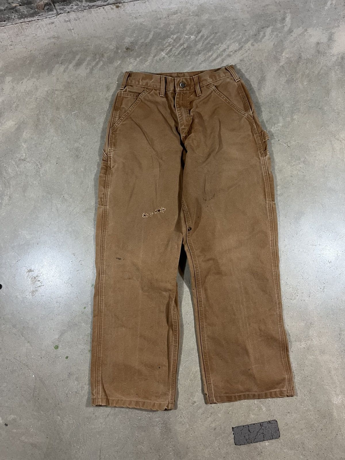 Carhartt Carhartt B11 BRN Work Pants Faded Brown Size US 29 - 3 Thumbnail
