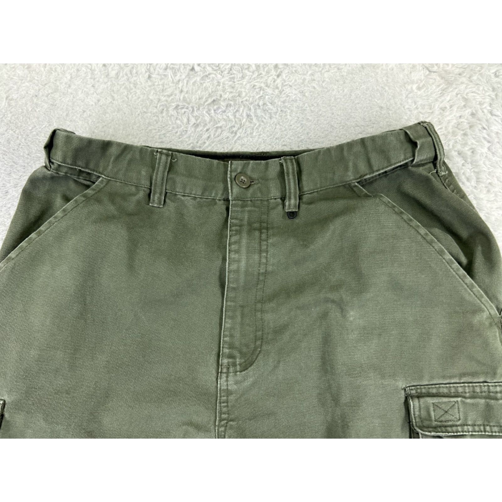 Vintage Boy Scouts Pants Adult 31x26 Green Relaxed Cargo Convertible Uniform Pants Mens Size US 31 - 4 Thumbnail