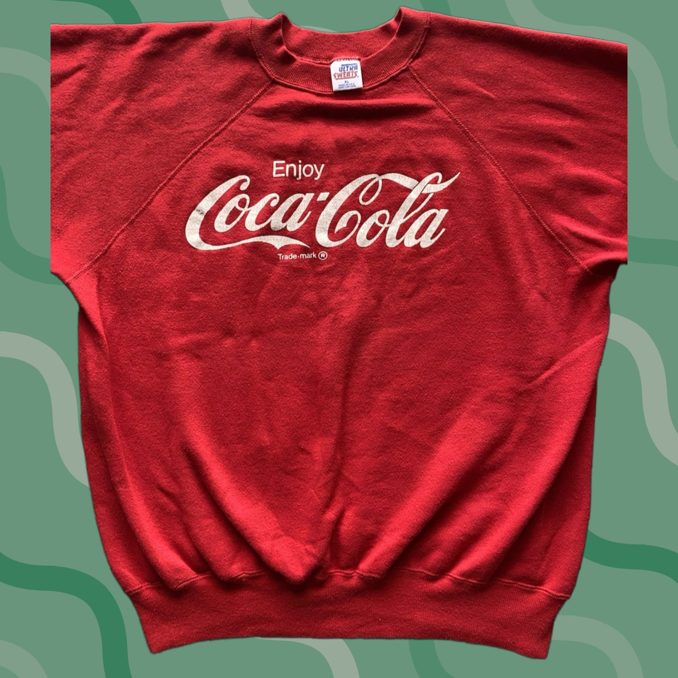 Vintage VINTAGE ULTRA SWEATS Sweatshirt Red 80s 90s Made in USA Men XL Long Sleeve Pullover Mens 90s 80s Coca Cola Theme Size US XL / EU 56 / 4 - 1 Thumbnail