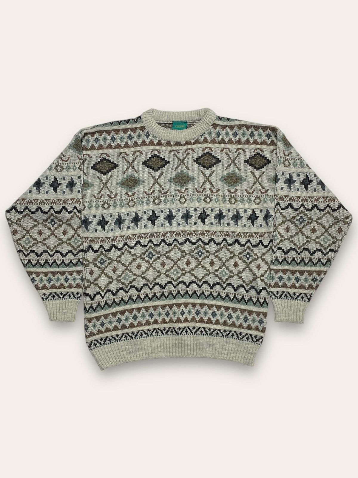 Vintage Vintage CANDA Crazy Beautiful Sweater Warm Winter Size US M / EU 48-50 / 2 - 1 Thumbnail