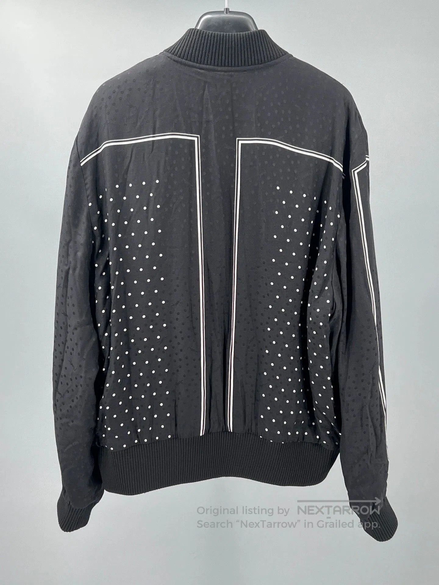Yves Saint Laurent YSL Black Silk Padded Dot Jacket. Size US L / EU 52-54 / 3 - 4 Thumbnail