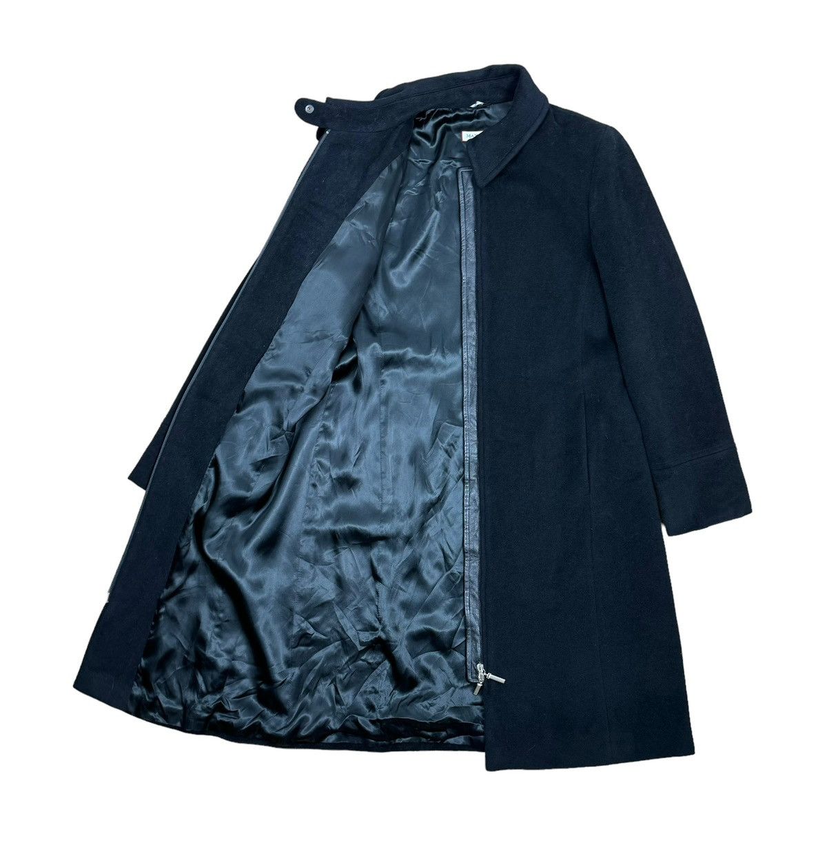 MAX&Co. Max&Co Wool-Angora Zip Coat Leather Trim size IT44 US10 Size M / US 6-8 / IT 42-44 - 11 Thumbnail