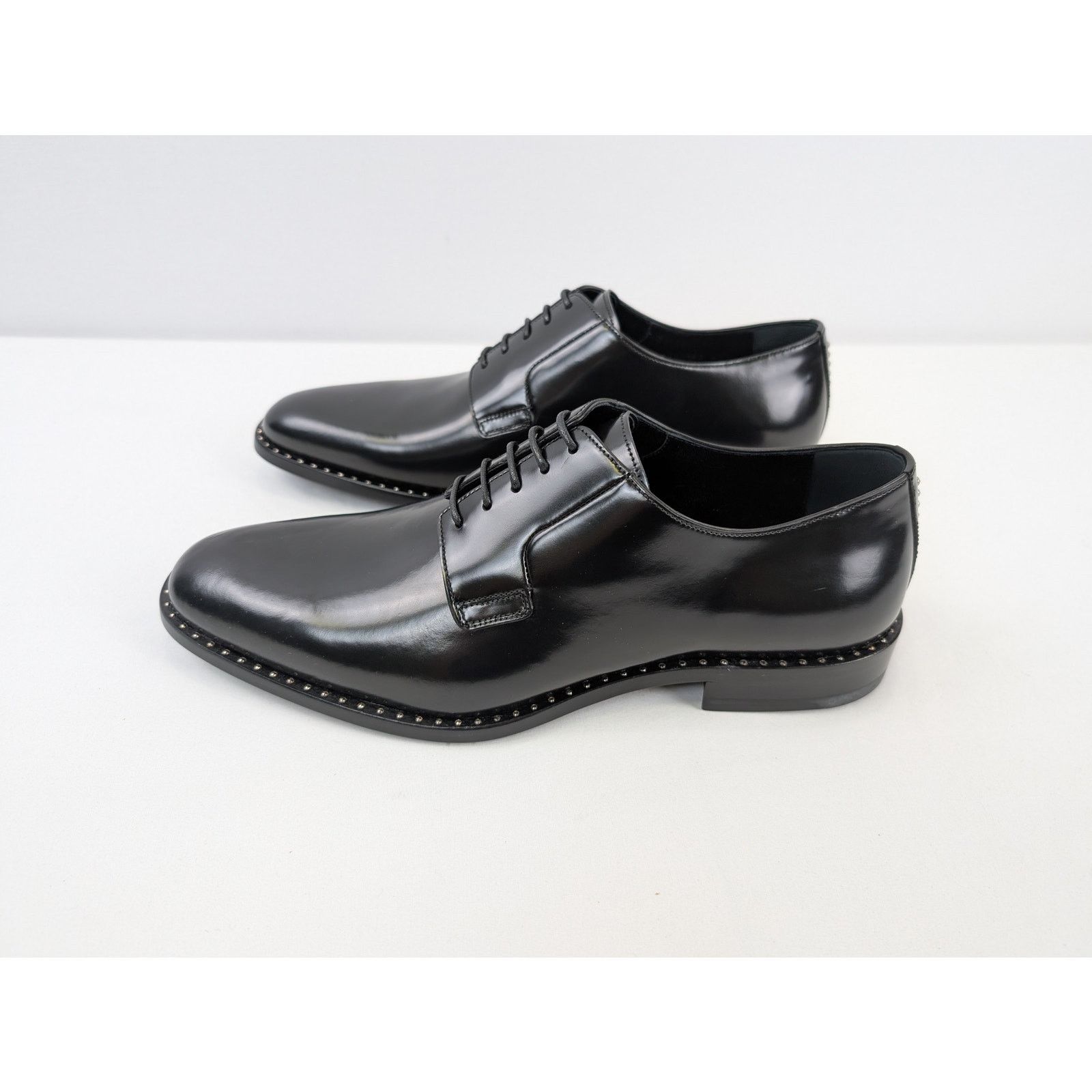 Saint Laurent Paris o1rshd1 Studded Derby Shoe Boots in Black Size US 9 / EU 42 - 11 Thumbnail