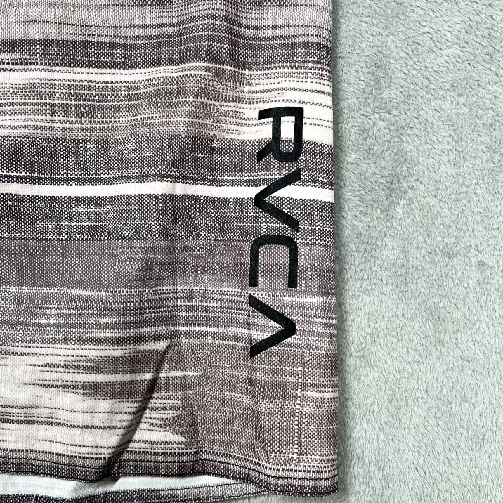 RVCA RVCA Swim Trunks Mens 32 Striped Board Shorts Lifeguard Surfing Beach Size US 32 / EU 48 - 2 Thumbnail