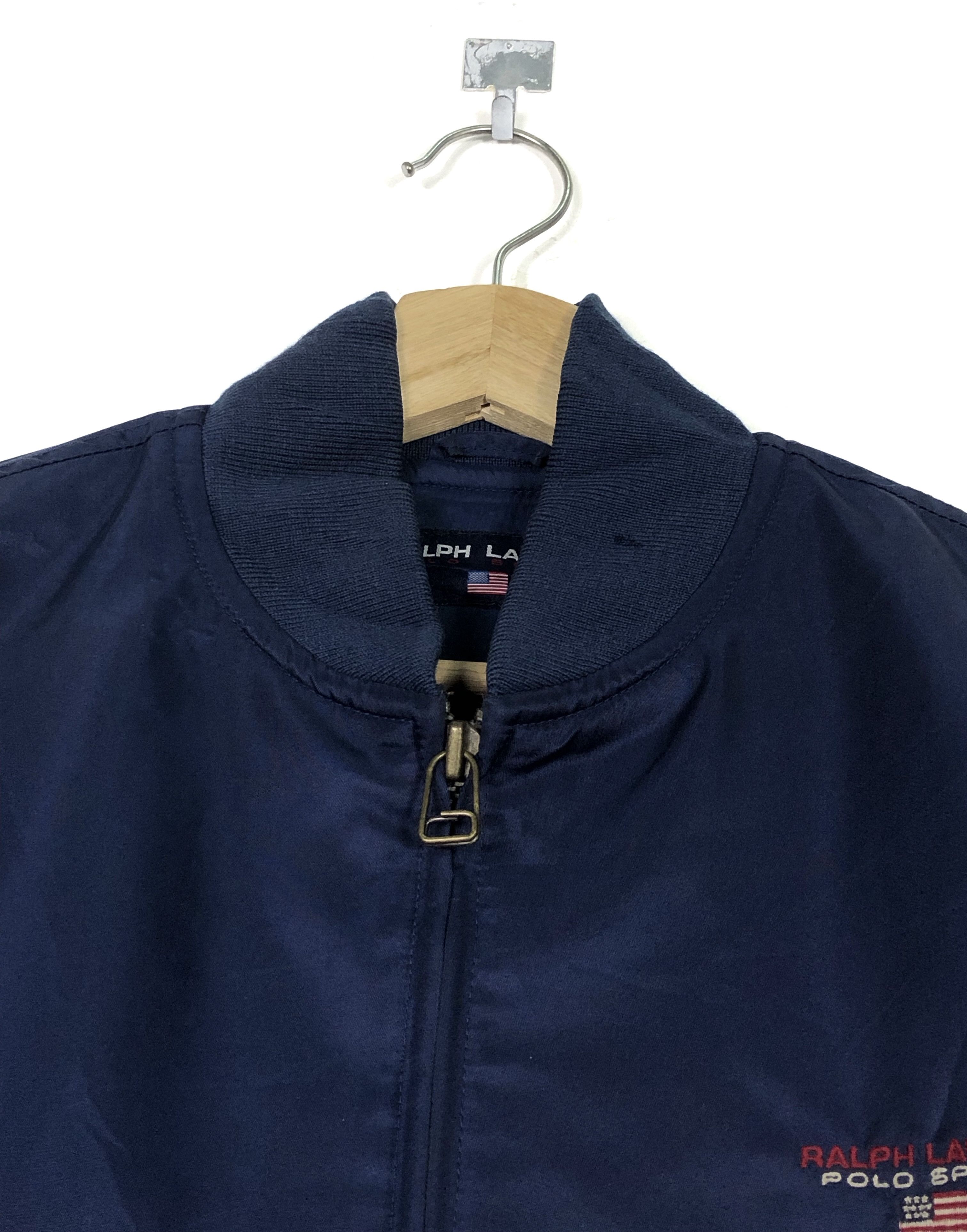 Ralph Lauren RARE🔥VINTAGE 90’S POLO SPORT RL USA BOMBER JACKET IN NAVY Size US S / EU 44-46 / 1 - 7 Thumbnail