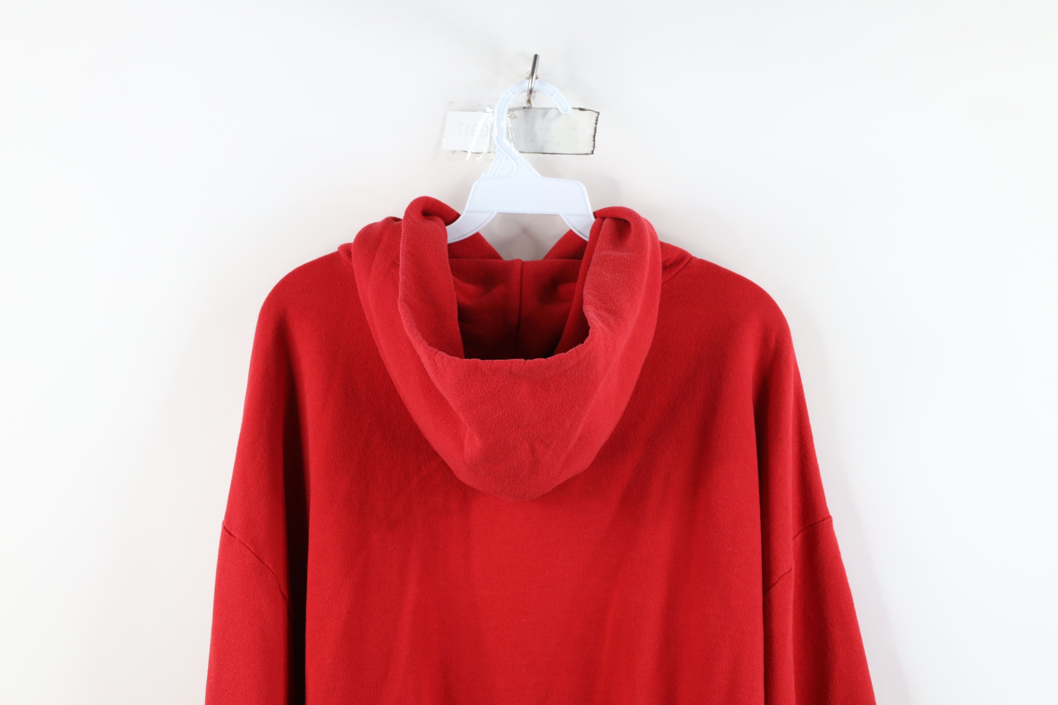 Vintage Vintage 90s Ohio State University Hoodie Sweatshirt Red Size US XL / EU 56 / 4 - 11 Thumbnail