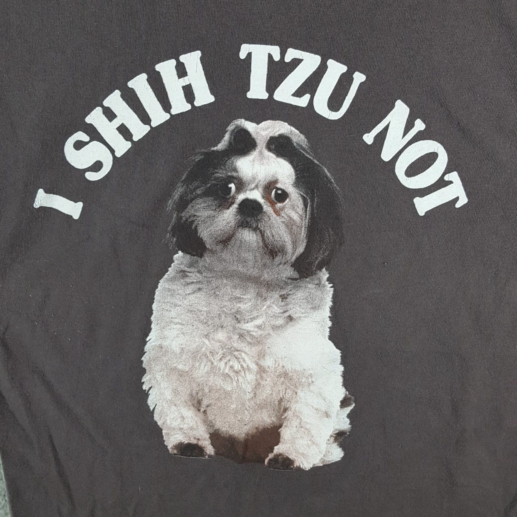 Delta VINTAGE Delta T-Shirt Women S Gray Shih Tzu Dog Funny Vintage 90s Y2K Puppy Cute Casual Short Sleeve Crew Neck Mens Womens Girls Boys Size S / US 4 / IT 40 - 3 Thumbnail