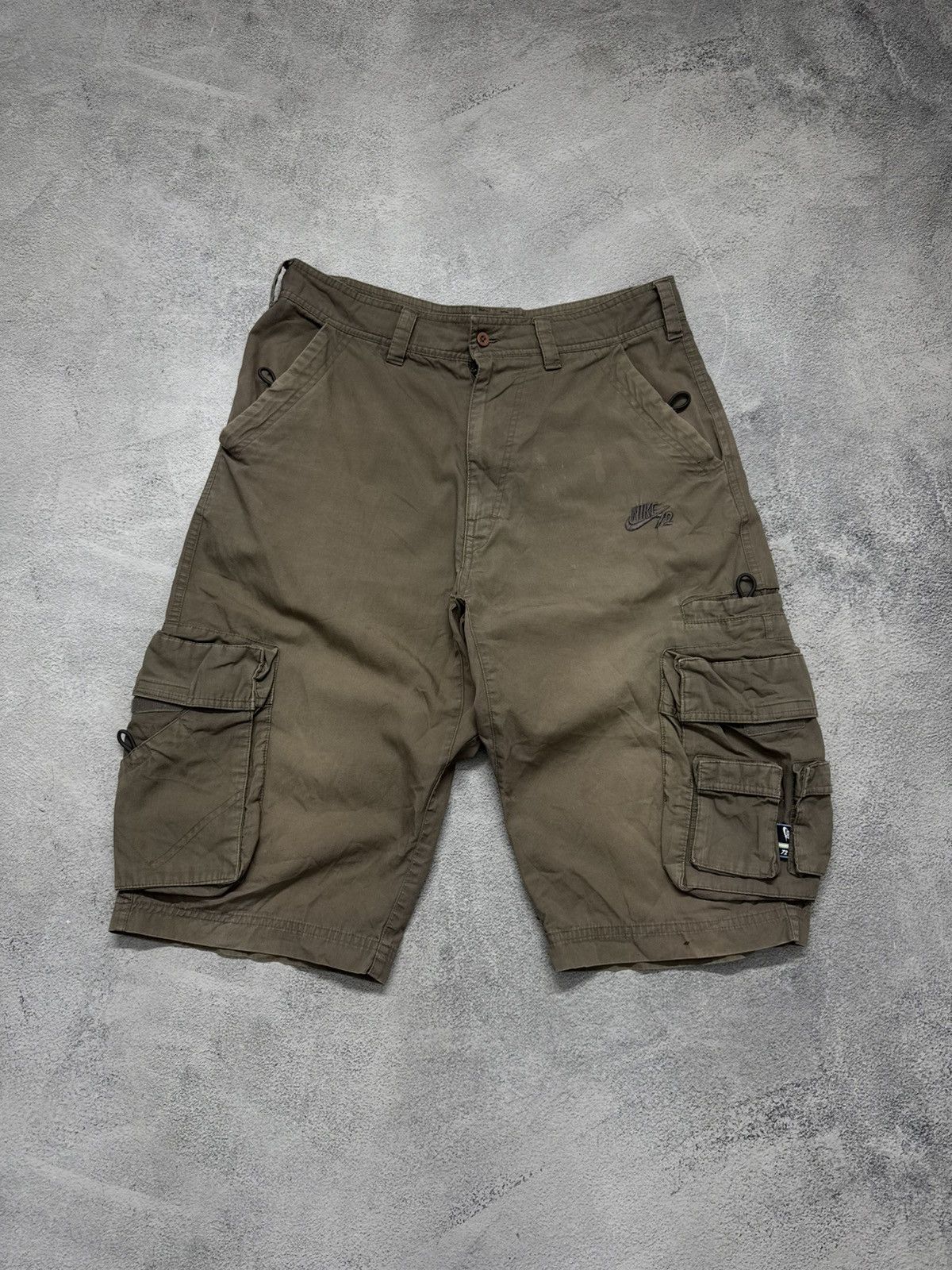 Nike Vintage Y2k Nike Swoosh Cargo Shorts Size US 32 / EU 48 - 3 Thumbnail