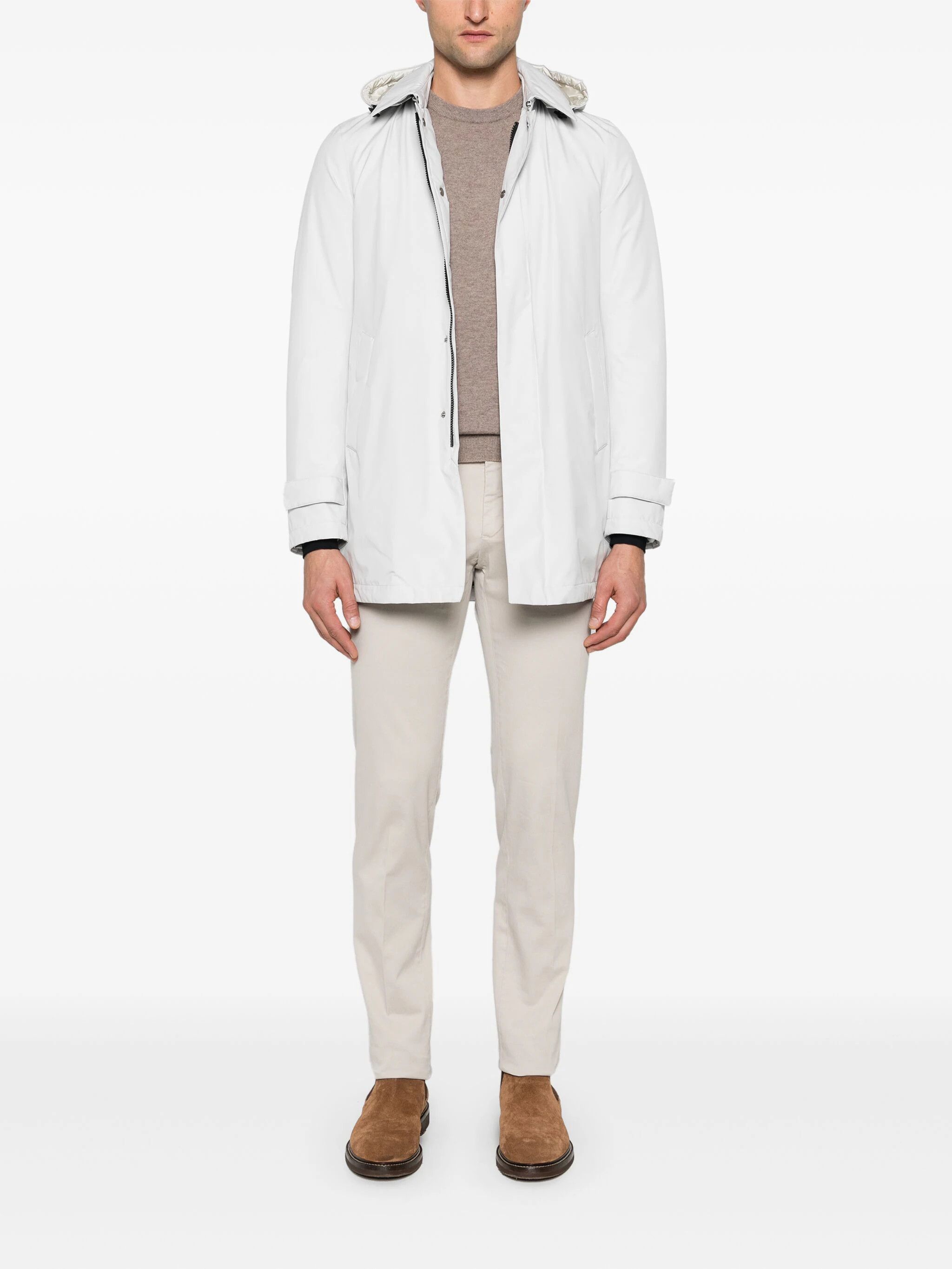 Herno o1s22i1n1024 Laminar Padded Jacket in White Size US M / EU 48-50 / 2 - 2 Thumbnail