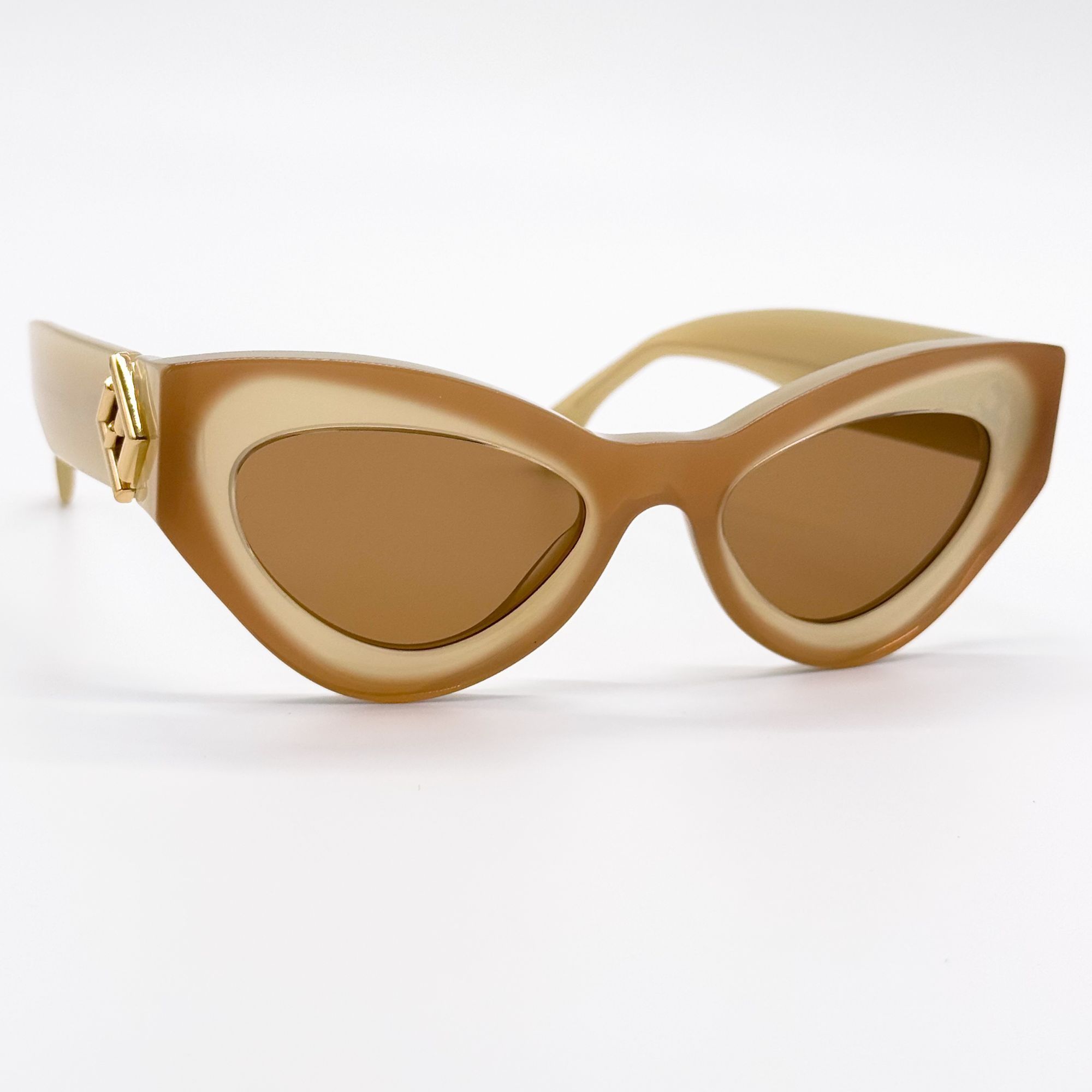 Fendi NEW FENDI SUNGLASSES FE40146I 57E BEIGE WOMEN EYEWEAR Size ONE SIZE - 6 Thumbnail