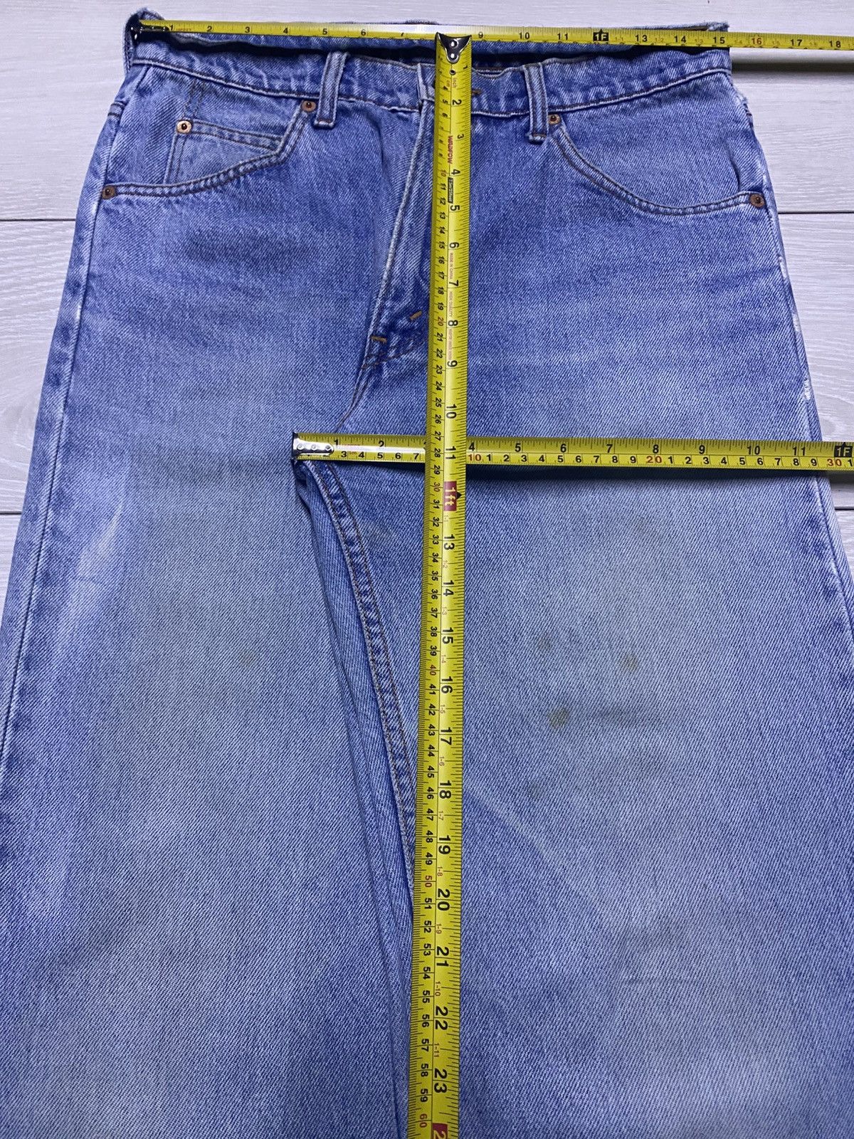 Levi's Vintage Levis 510 Light Wash Bleach Distressed Jeans Size US 30 / EU 46 - 10 Thumbnail