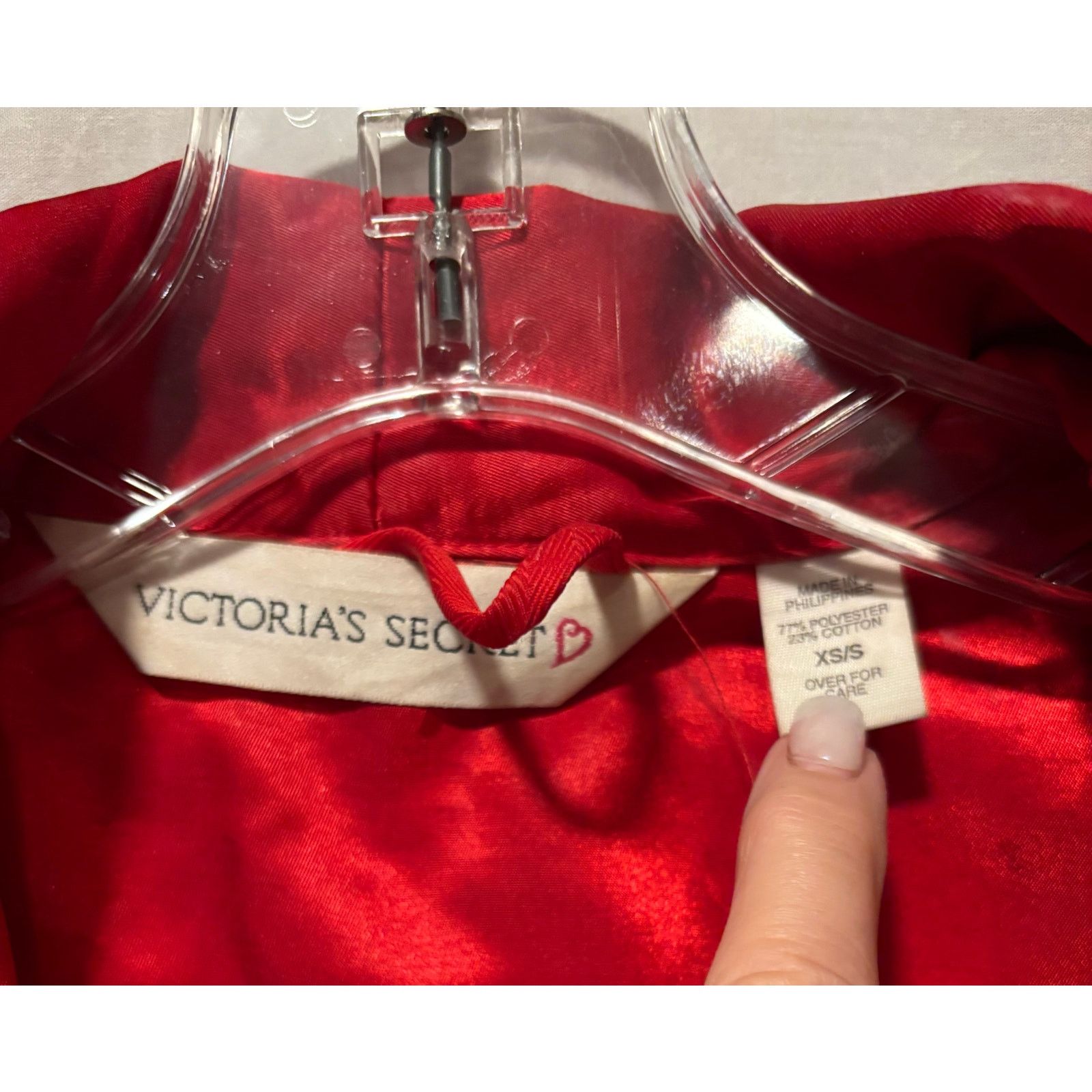 Victoria's Secret Victoria Secret Red Vintage Long Bath Robe Silk Satin XS/S Size ONE SIZE - 5 Thumbnail