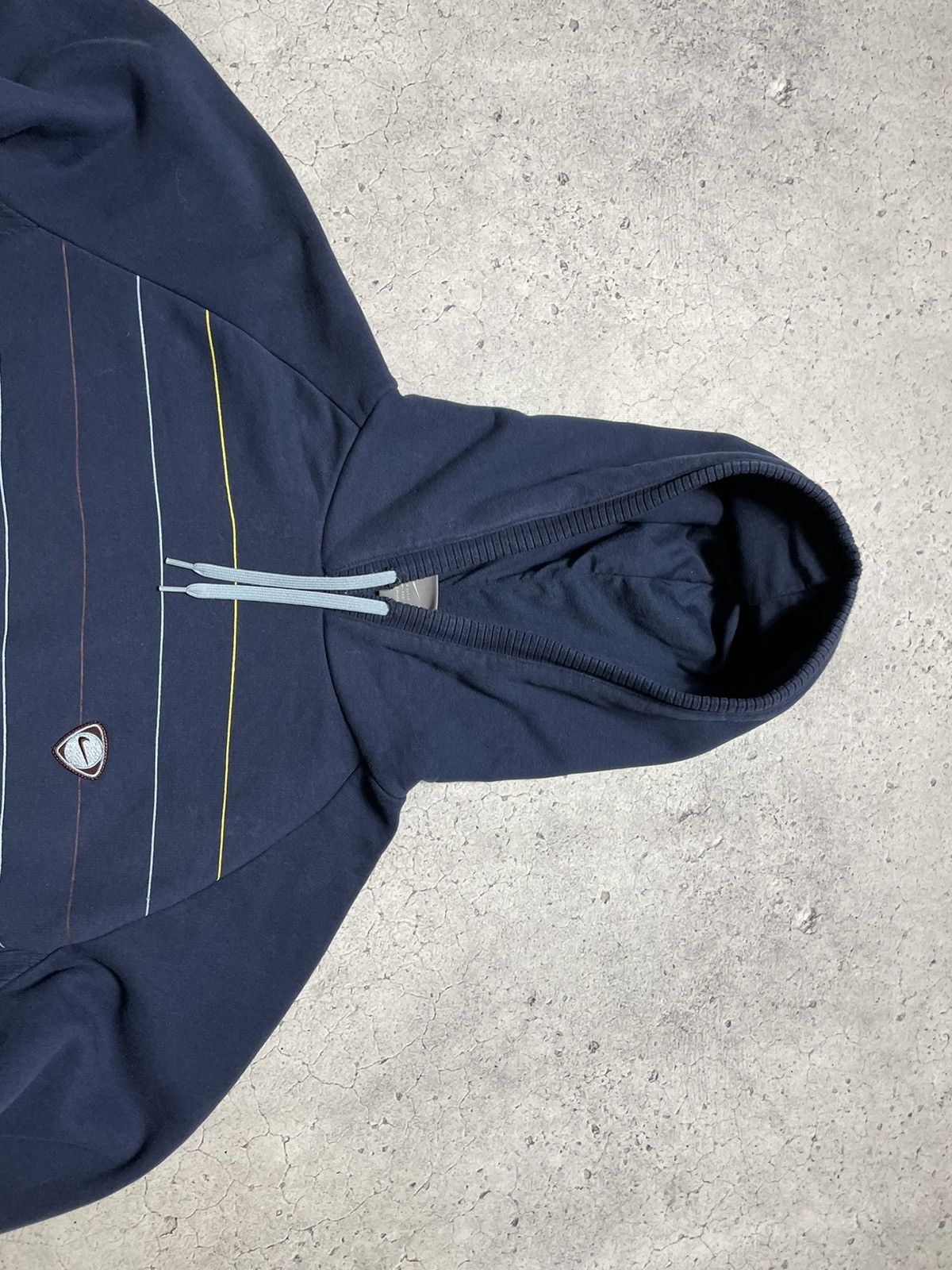 Nike Vintage Nike Swoosh Drill Y2K Hoodie Size US XL / EU 56 / 4 - 5 Thumbnail