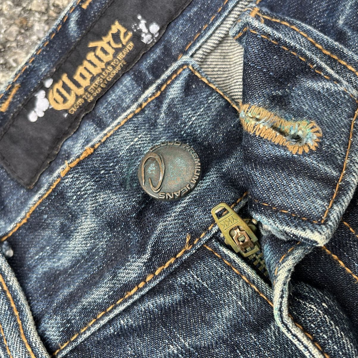 Hysteric Glamour Cloud72 Clawmark Rusty Mudwash Denim Affliction Skulls Jeans Size US 30 / EU 46 - 7 Thumbnail