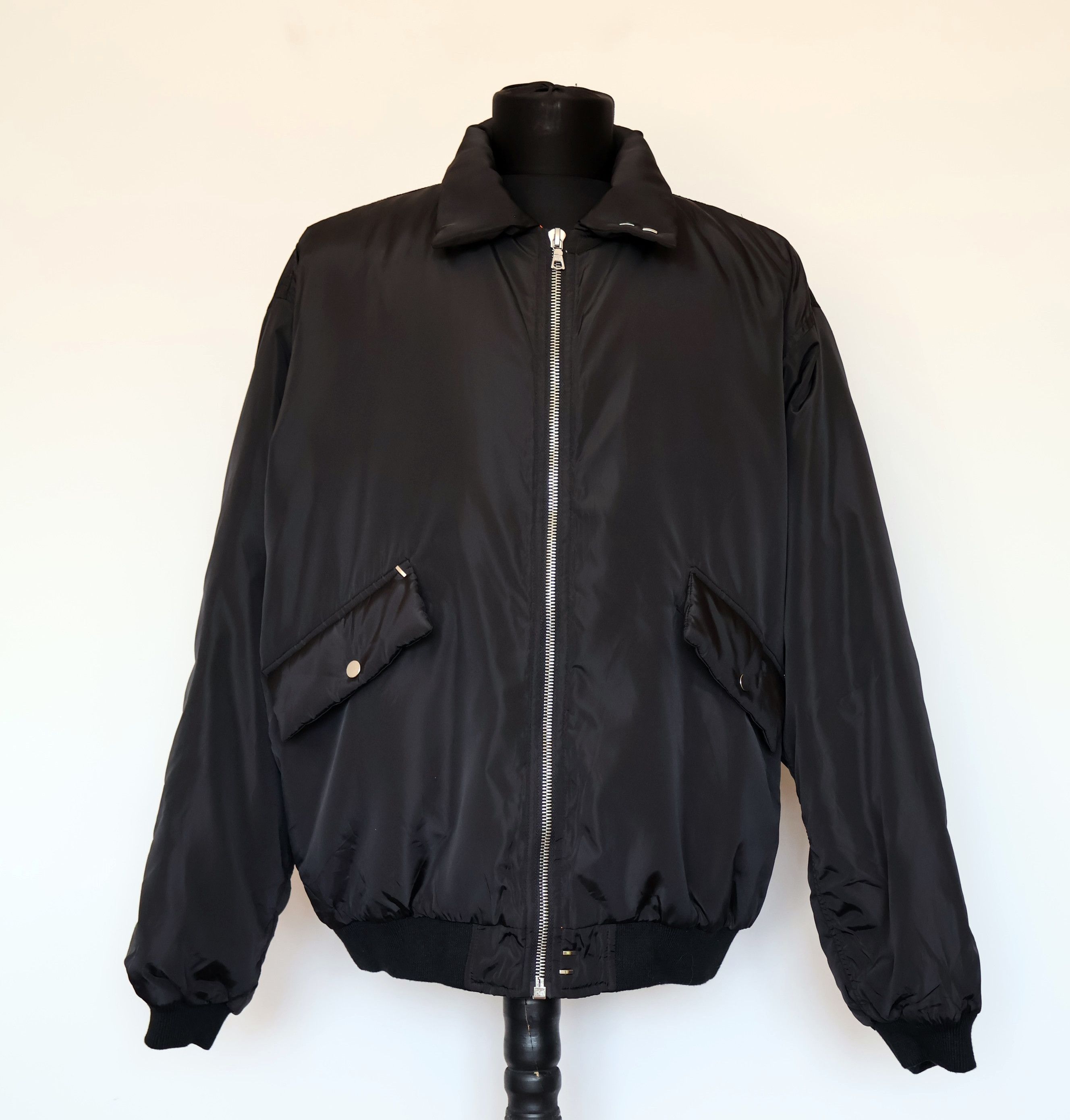 Askyurself Askyurself Repaired Bomber Jacket Black Size L | Grailed