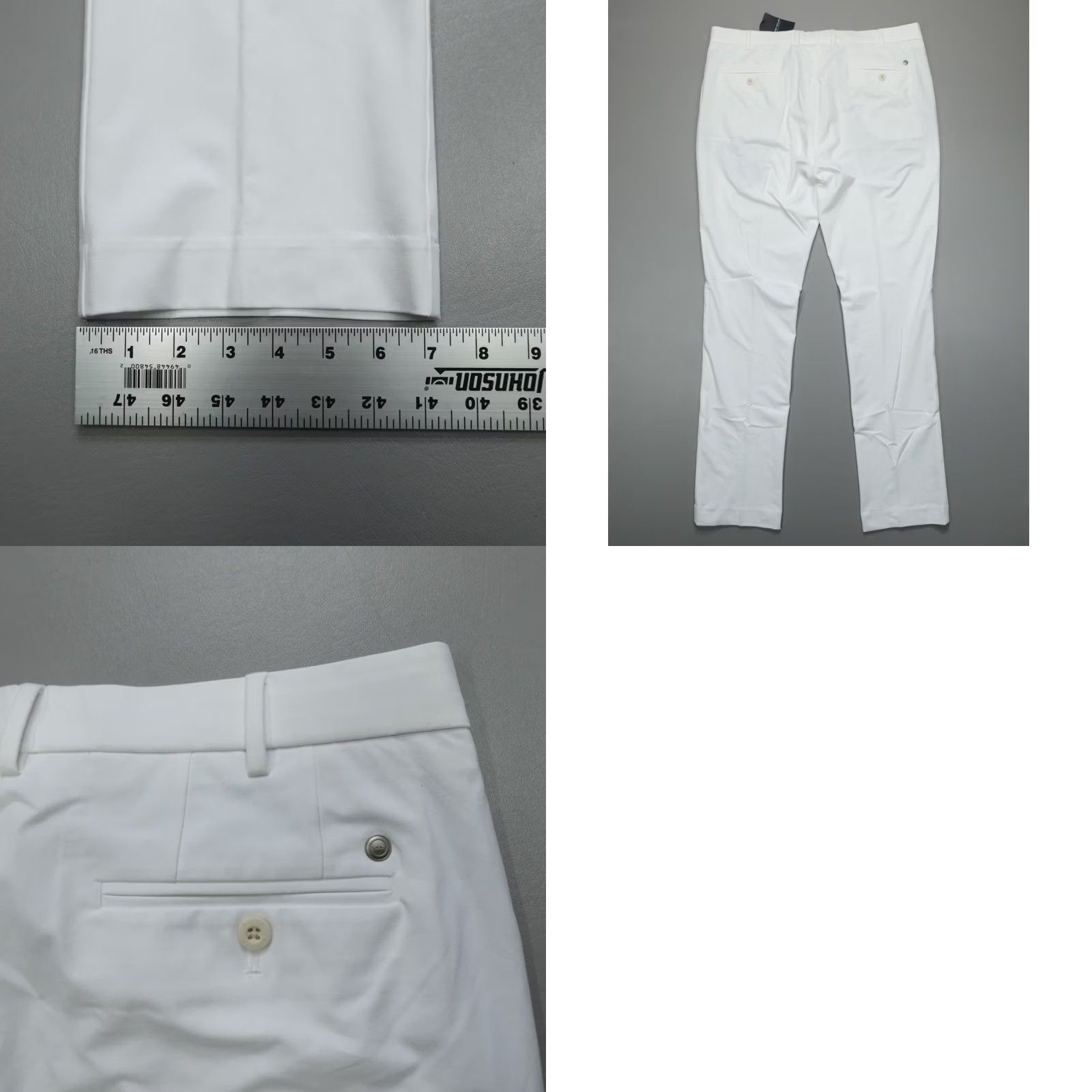 Peter Millar Peter Millar Crown Crafted Surge Performance Pants Men's 38x34 White Chino Straight Pockets Moisture Wicking Tailored Regular Size 38 Black? Size US 38 / EU 54 - 8 Thumbnail