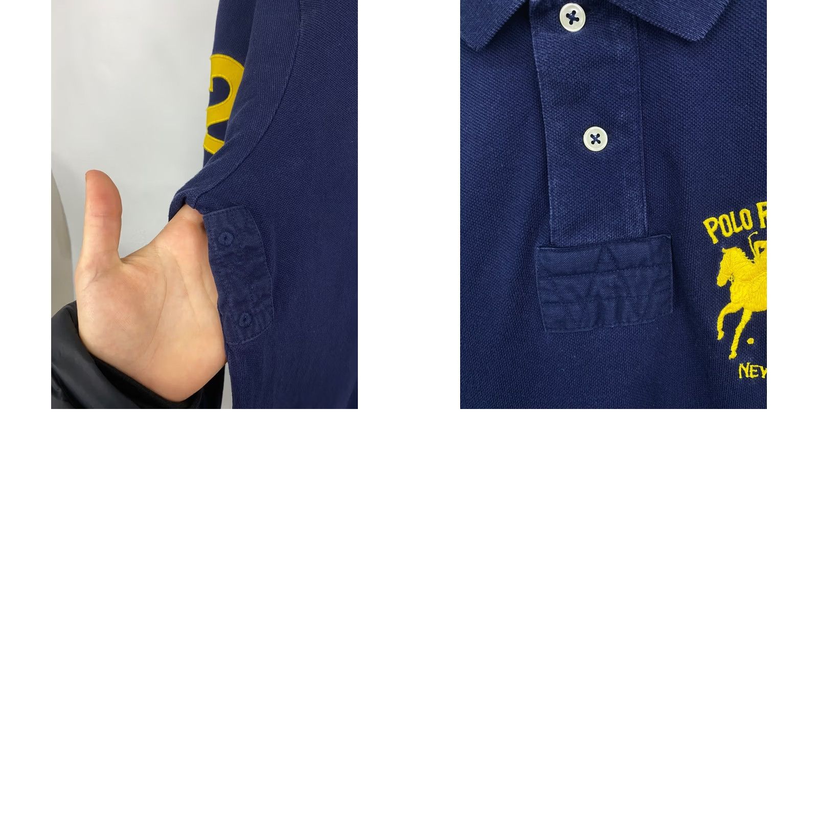 Ralph Lauren VINTAGE Ralph Lauren Mens L Dark Blue 90s Polo New York Long Sleeve size Size US L / EU 52-54 / 3 - 8 Thumbnail