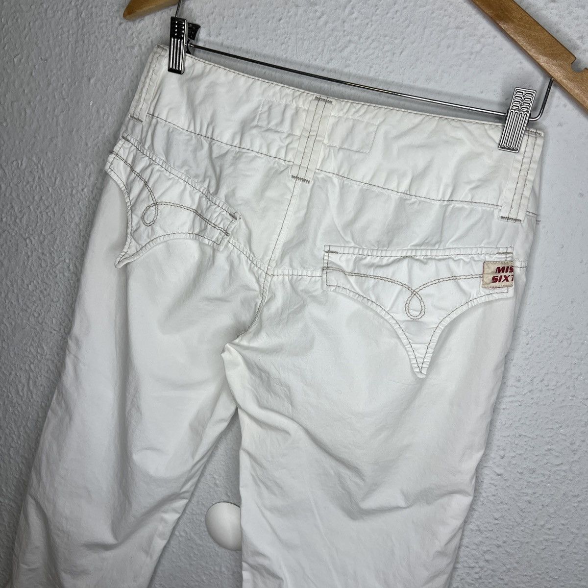 Miss Sixty × Vintage Miss Sixty Parachute Pants Trousers White Size 27" / US 4 / IT 40 - 7 Thumbnail