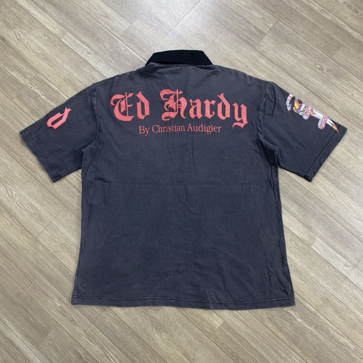 Ed Hardy Vintage Ed Hardy Christian Audigier Eagle & Tiger Polo Shirt Size US M / EU 48-50 / 2 - 12 Thumbnail