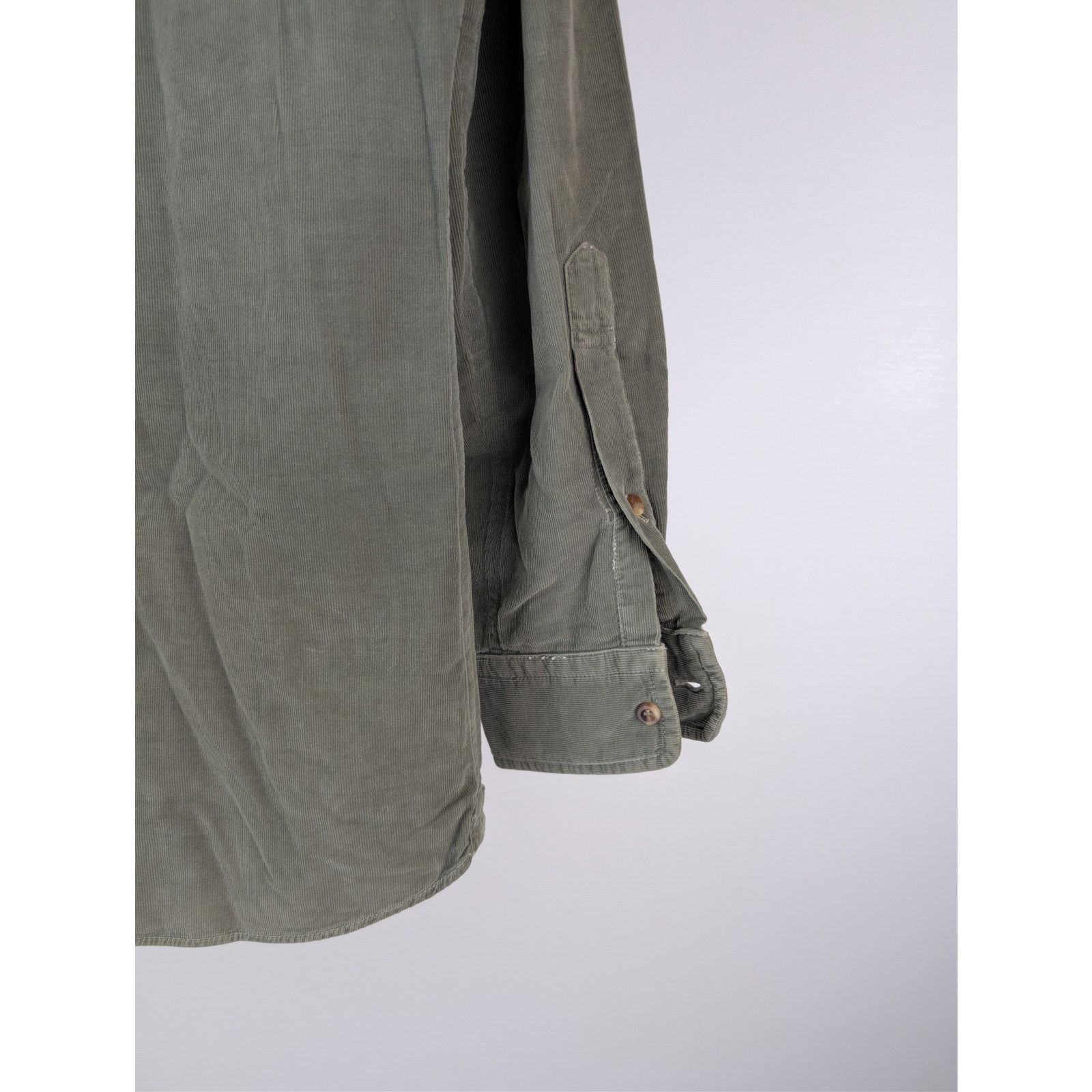 Brunello Cucinelli o1rshd1 CC20 Leisure Fit Button up Shirt in Olive Size US M / EU 48-50 / 2 - 13 Thumbnail