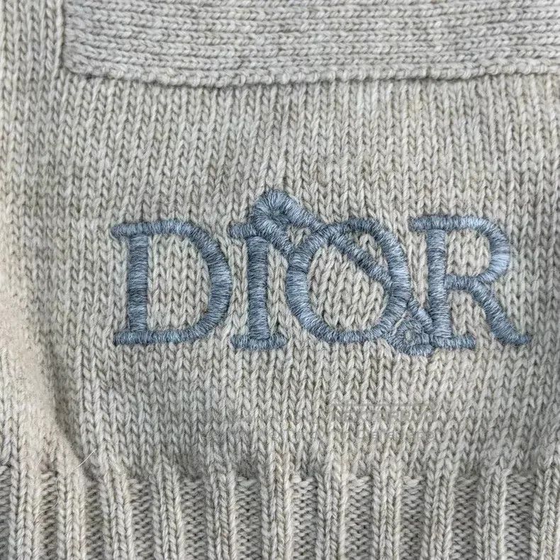 Dior Dior Oatmeal letter embroidery cardigan coat Size US M / EU 48-50 / 2 - 8 Thumbnail
