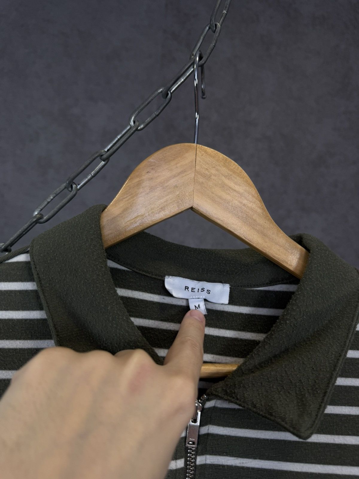 Reiss Reiss designer striped polo tee Size US M / EU 48-50 / 2 - 3 Thumbnail