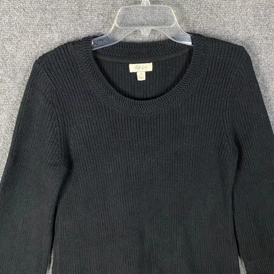 Style & Co Style & Co Sweater Women's Pullover Knit Cotton Blend M Size M / US 6-8 / IT 42-44 - 2 Thumbnail