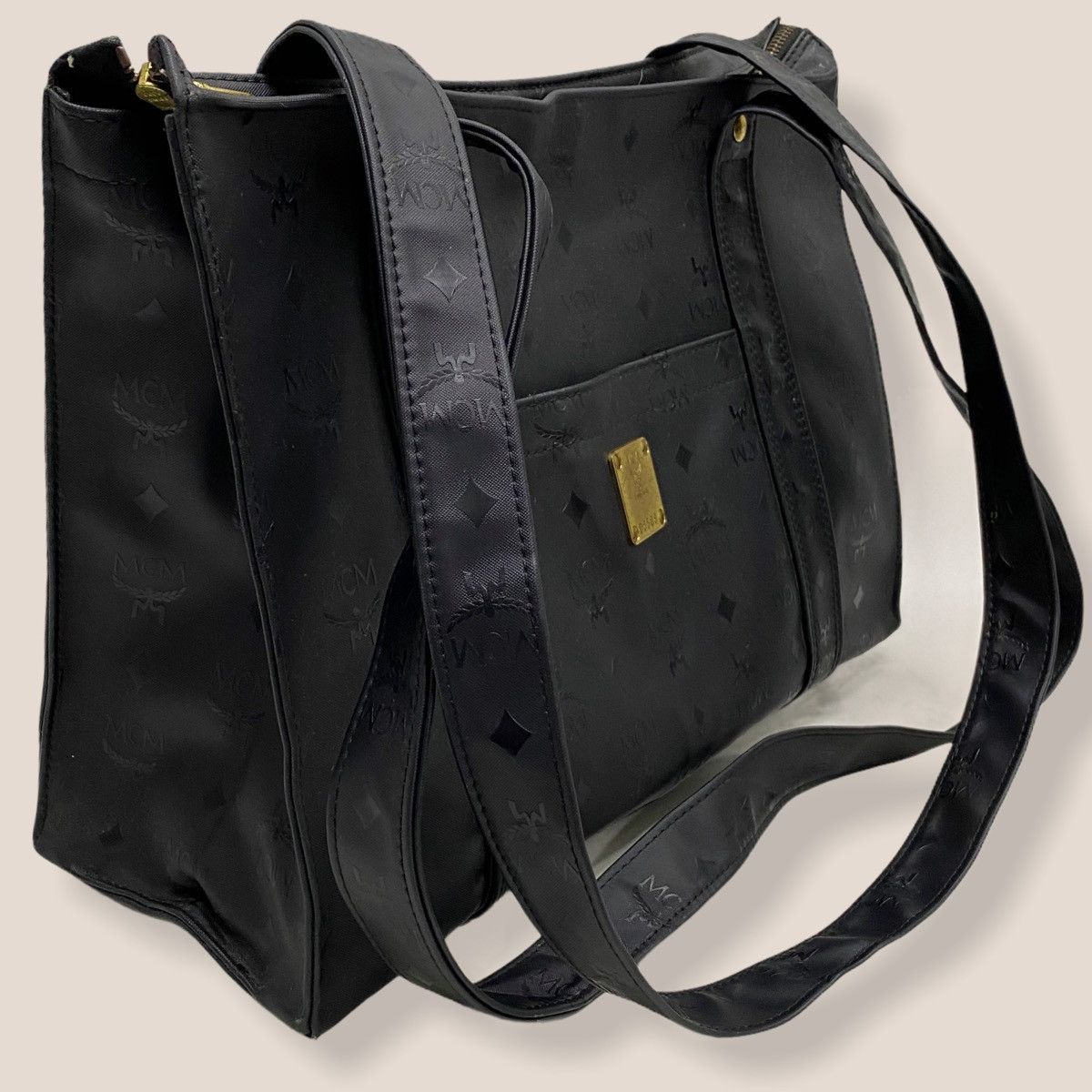 MCM ‼️LASTDROP‼️ VINTAGE MCM BLACK VISETOS NYLON LONG SHOULDER BAG Size ONE SIZE - 3 Thumbnail