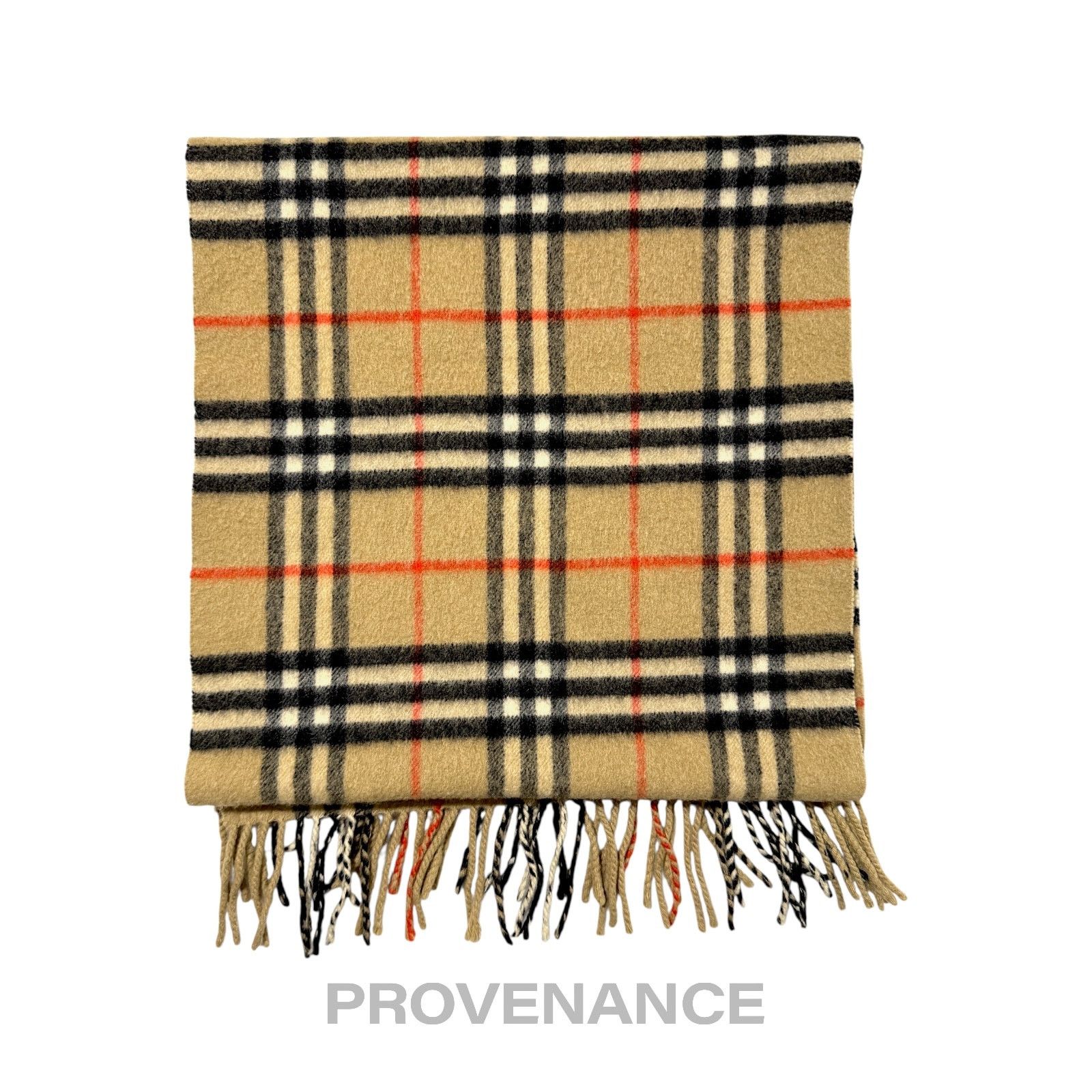 Burberry 🔴 Vintage Burberrys Scarf Nova Check 100% PURE CASHMERE Size ONE SIZE - 1 Thumbnail