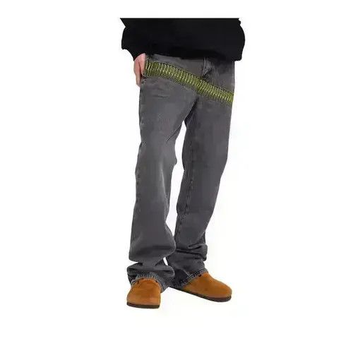Japanese Brand Bullets Embroidery Stacked Denim Jeans Size US 32 / EU 48 - 1 Thumbnail