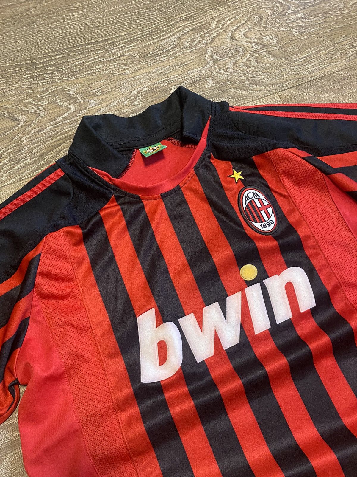 Vintage Vintage 2007-2008 AC Milan KAKA Home Soccer Football Jersey Size US XL / EU 56 / 4 - 4 Thumbnail