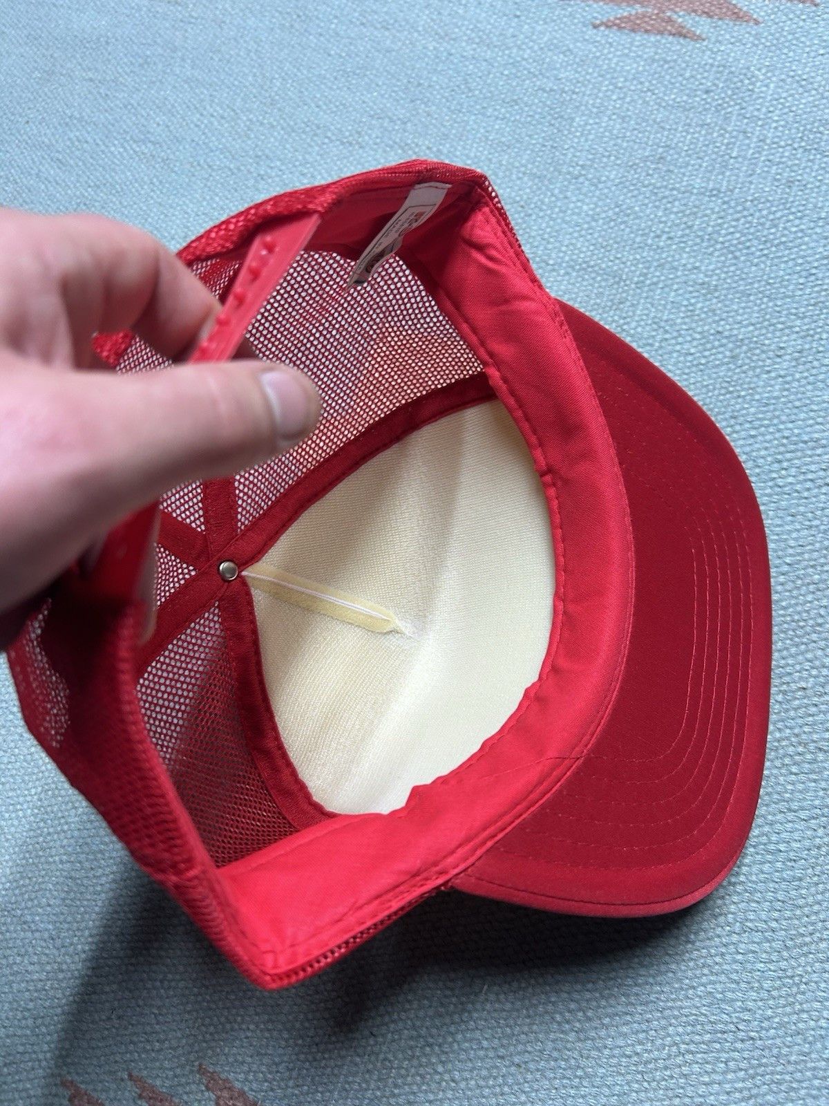 Vintage Vintage trucker hat Star truck rentals red white SnapBack Size ONE SIZE - 6 Thumbnail