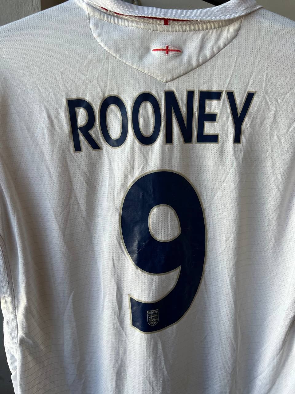 Umbro 2005/07 ENGLAND TEAM #10 ROONEY HOME SOCCER FOOTBALL JERSEY Size US XL / EU 56 / 4 - 3 Thumbnail