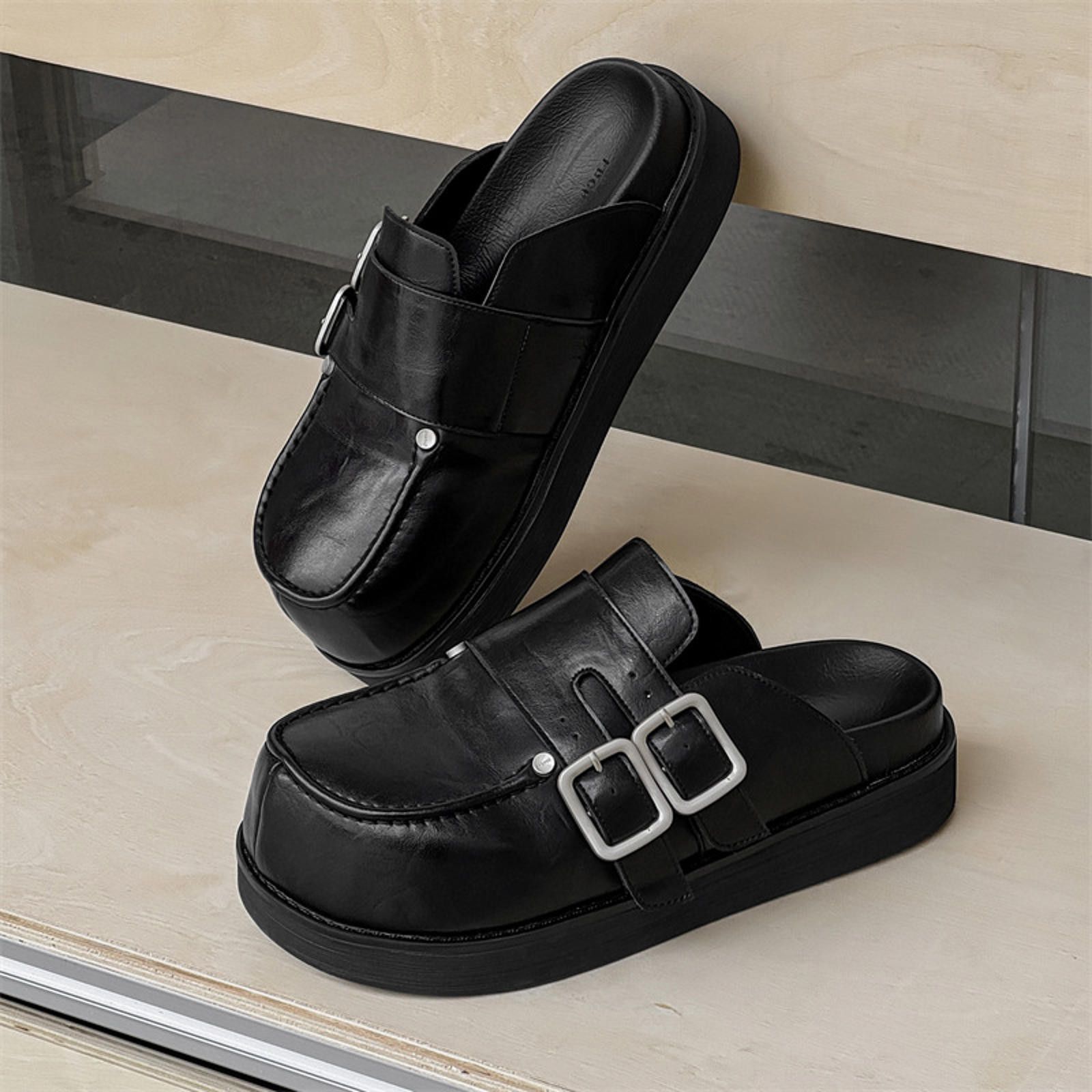 Other Stylish Black Buckle Clogs for Comfort and Fashion Size US 10 / EU 43 - 5 Thumbnail