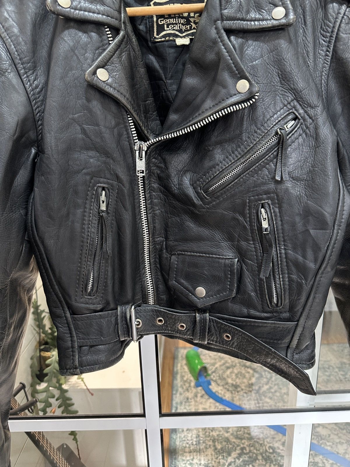 First MFG Co. 1980 First Genuine Leather Double Rider Biker Jacket Size US M / EU 48-50 / 2 - 18 Thumbnail