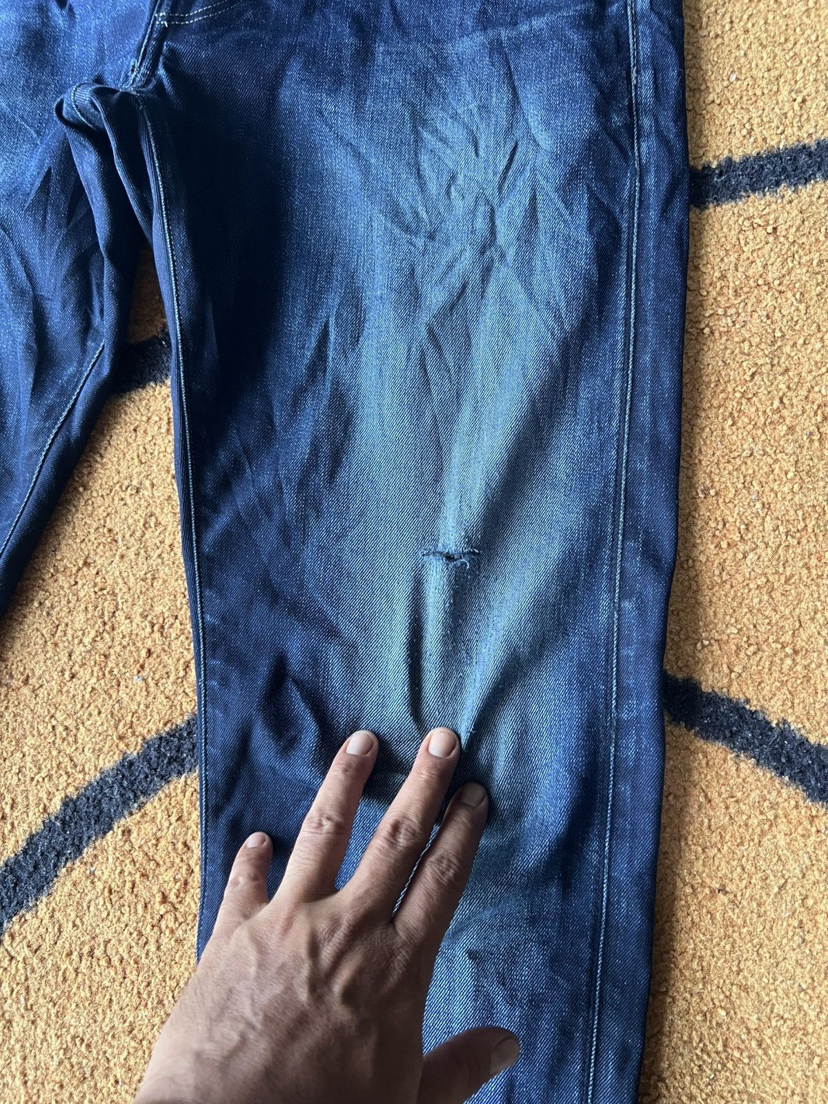 G-Star 🔥G Star Raw 3301 Slim Distressed Denim Size US 33 - 15 Thumbnail