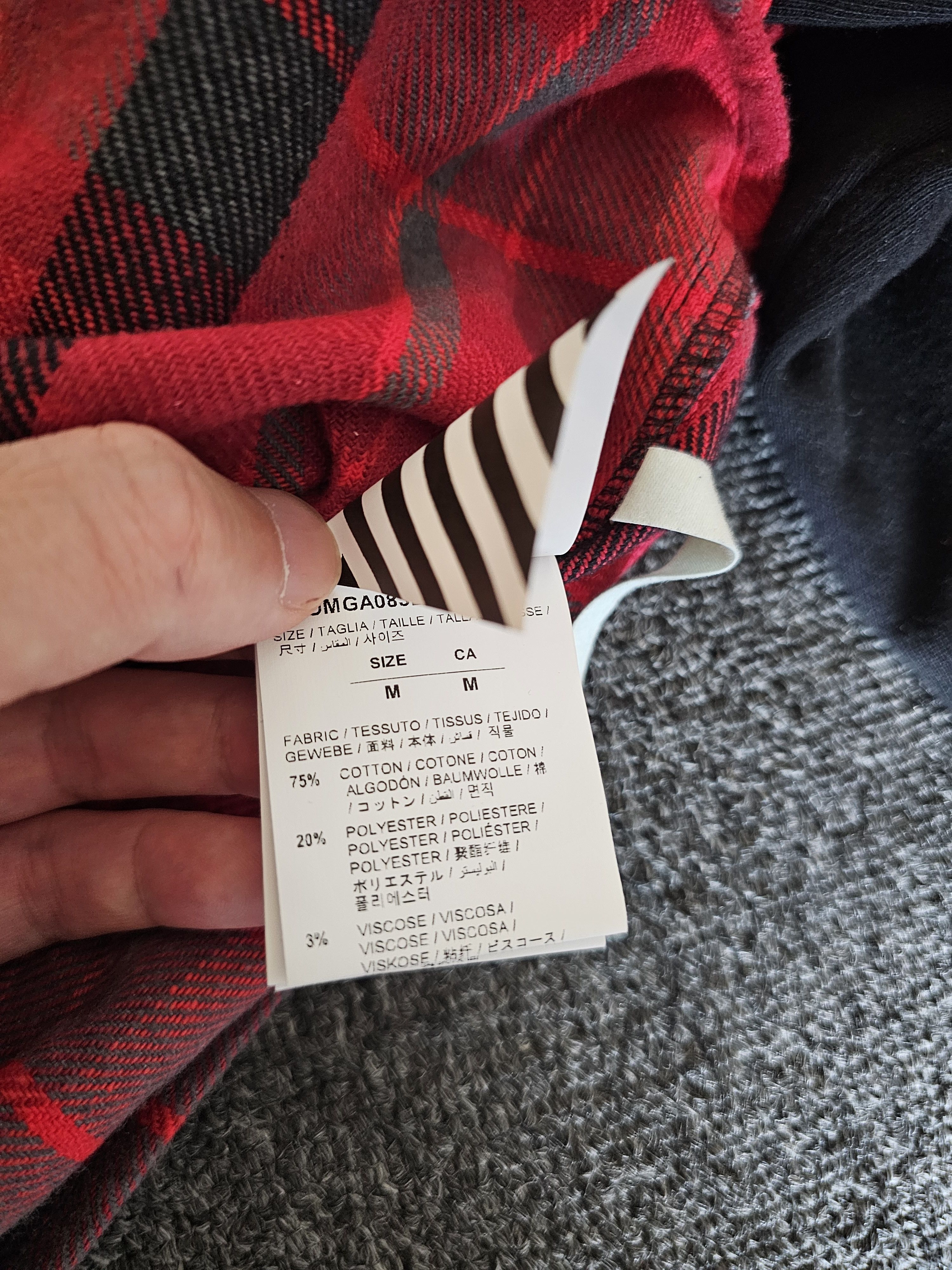 Off-White Off-White Men's Oversized Thick Shirt Size M Size US M / EU 48-50 / 2 - 6 Thumbnail