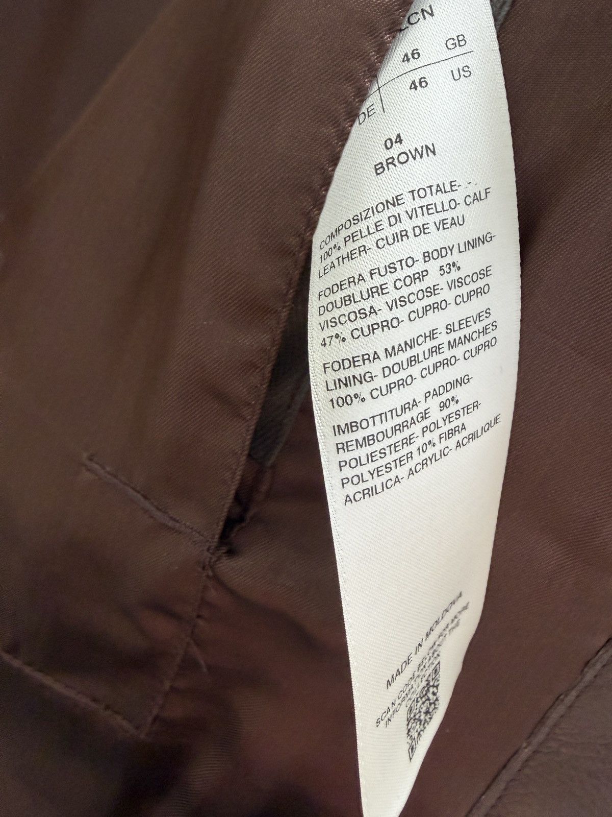 Rick Owens PADDED CALF LEATHER OUTERSHIRT Size US XL / EU 56 / 4 - 18 Thumbnail