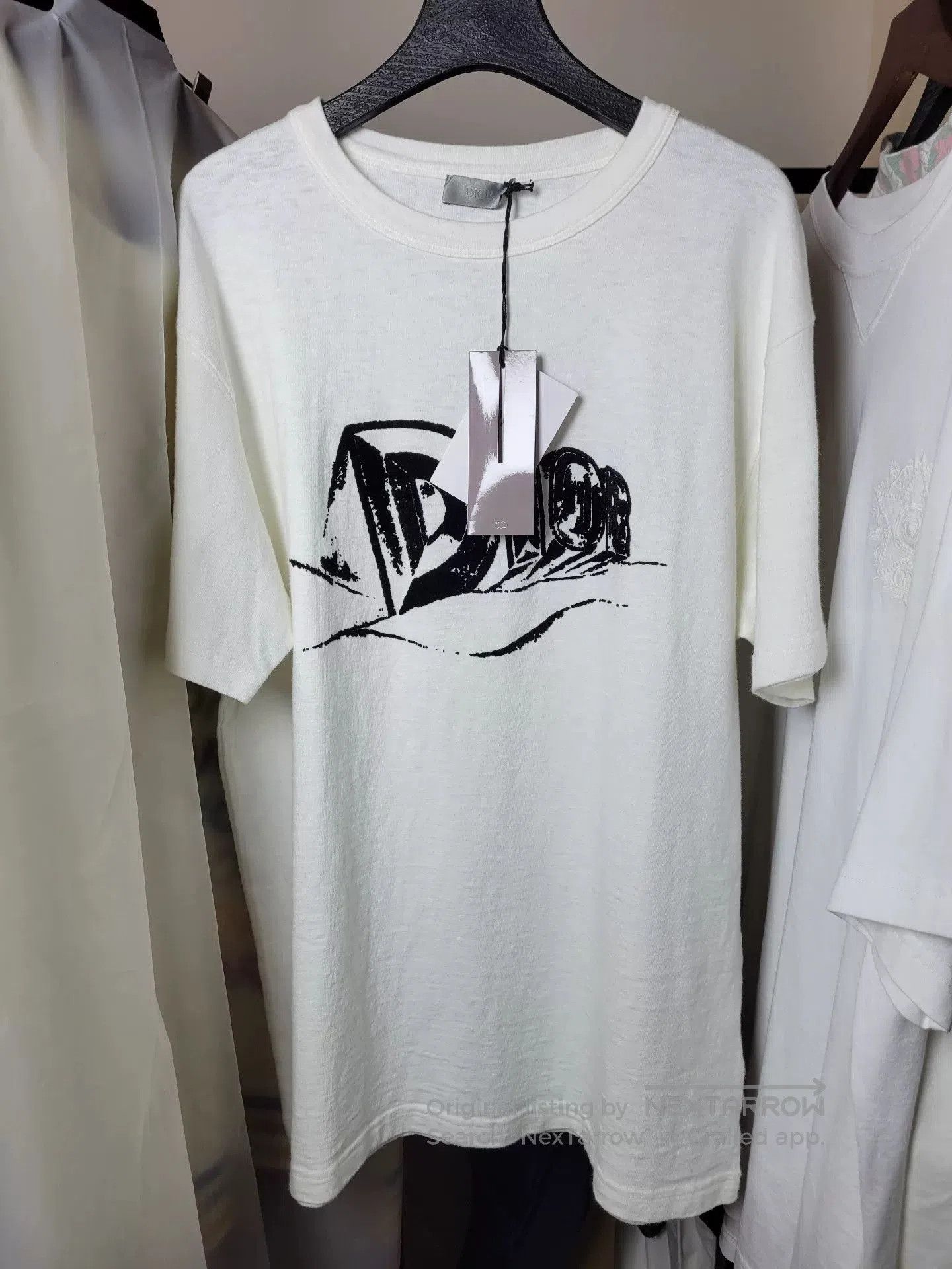 Dior Dior Logo Print Velour T. Size L / US 10 / IT 46 - 1 Thumbnail