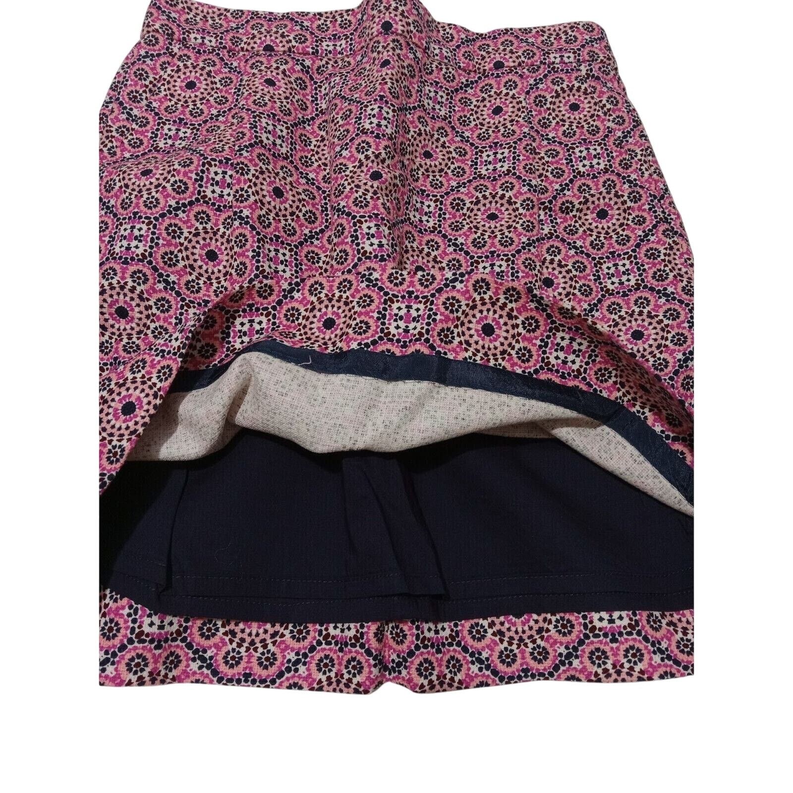 J.Crew Vintage J.Crew Mini Skirt 00 Lined Pleated Back Zip Floral Size 24" / US 00 / IT 34 - 4 Thumbnail