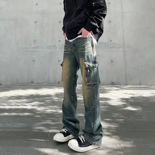Japanese Brand Fashion Straight-leg Pocket Vintage Denim Size US 30 / EU 46 - 1 Thumbnail